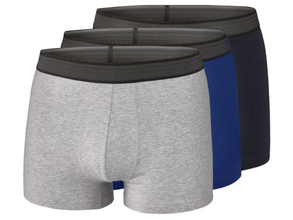 3 heren boxers (S, Donkerblauw/grijs/blauw) (4058143082243)