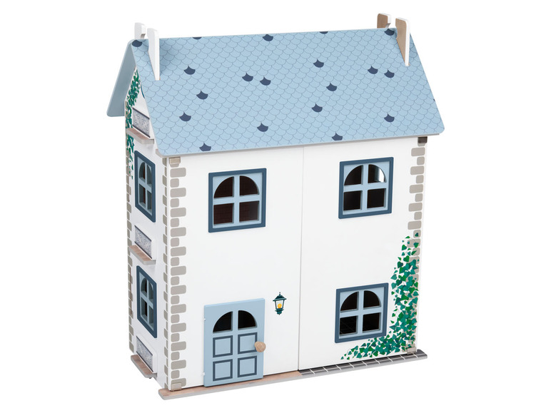 Playtive Houten poppenhuis (Blauw) (4055332014740)