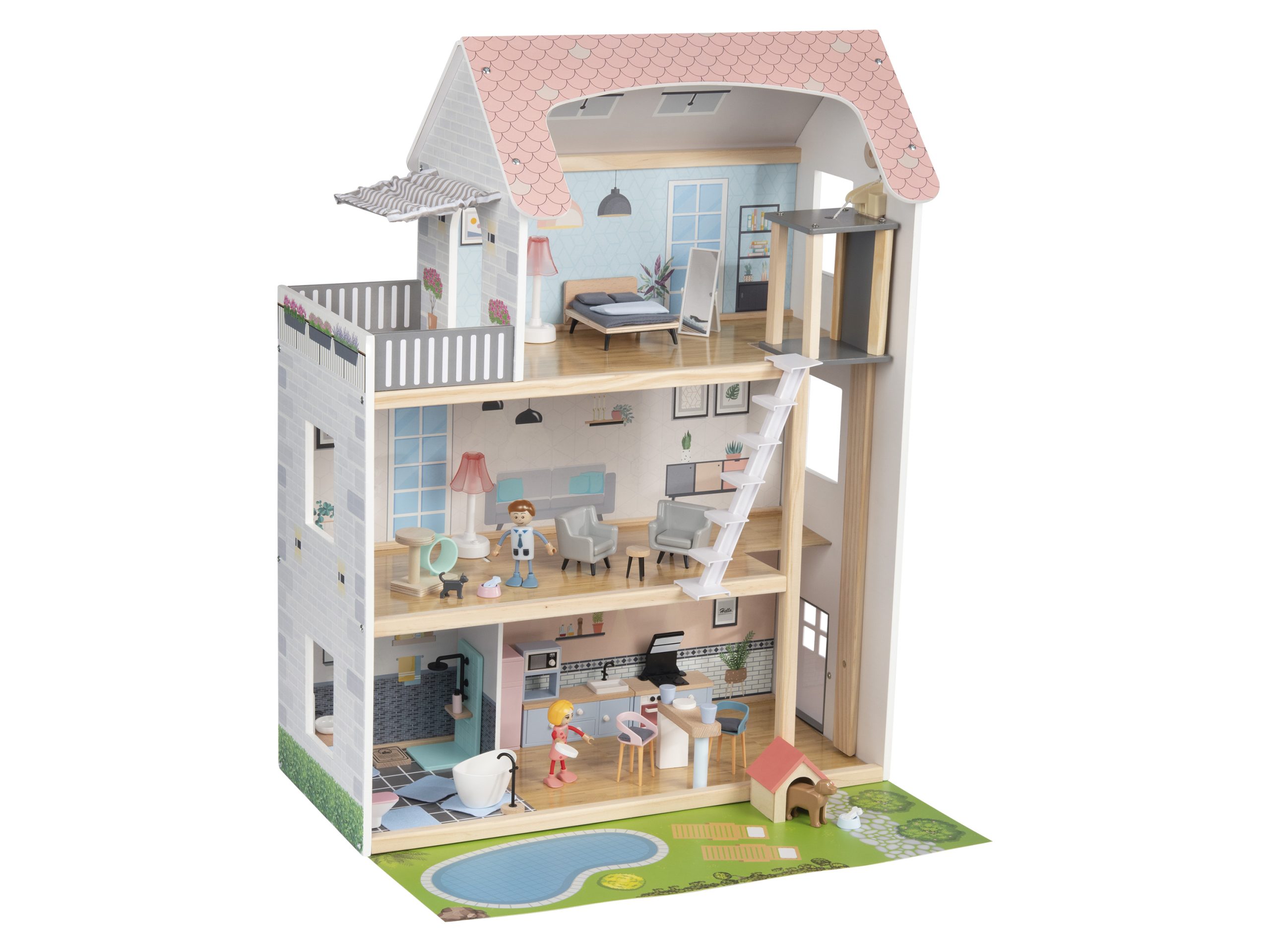 Playtive Houten poppenhuis (4055334991766)