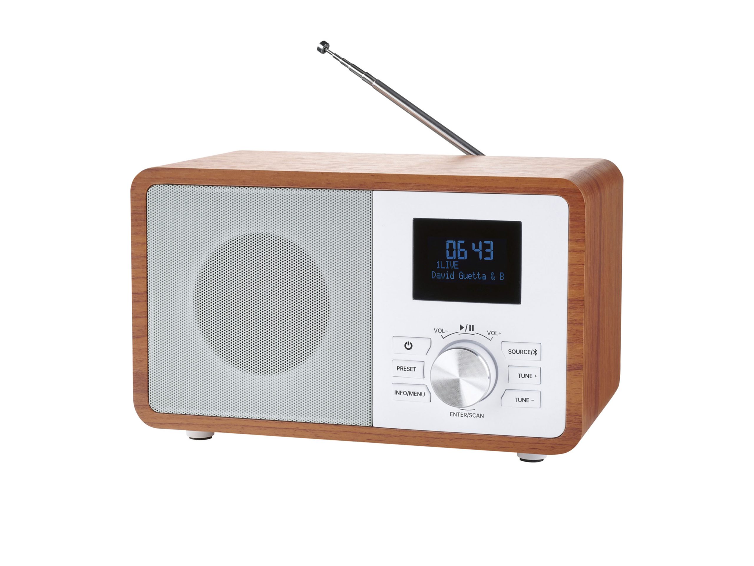 SILVERCREST DAB+ Bluetooth-radio (Wit) (4335753035471)