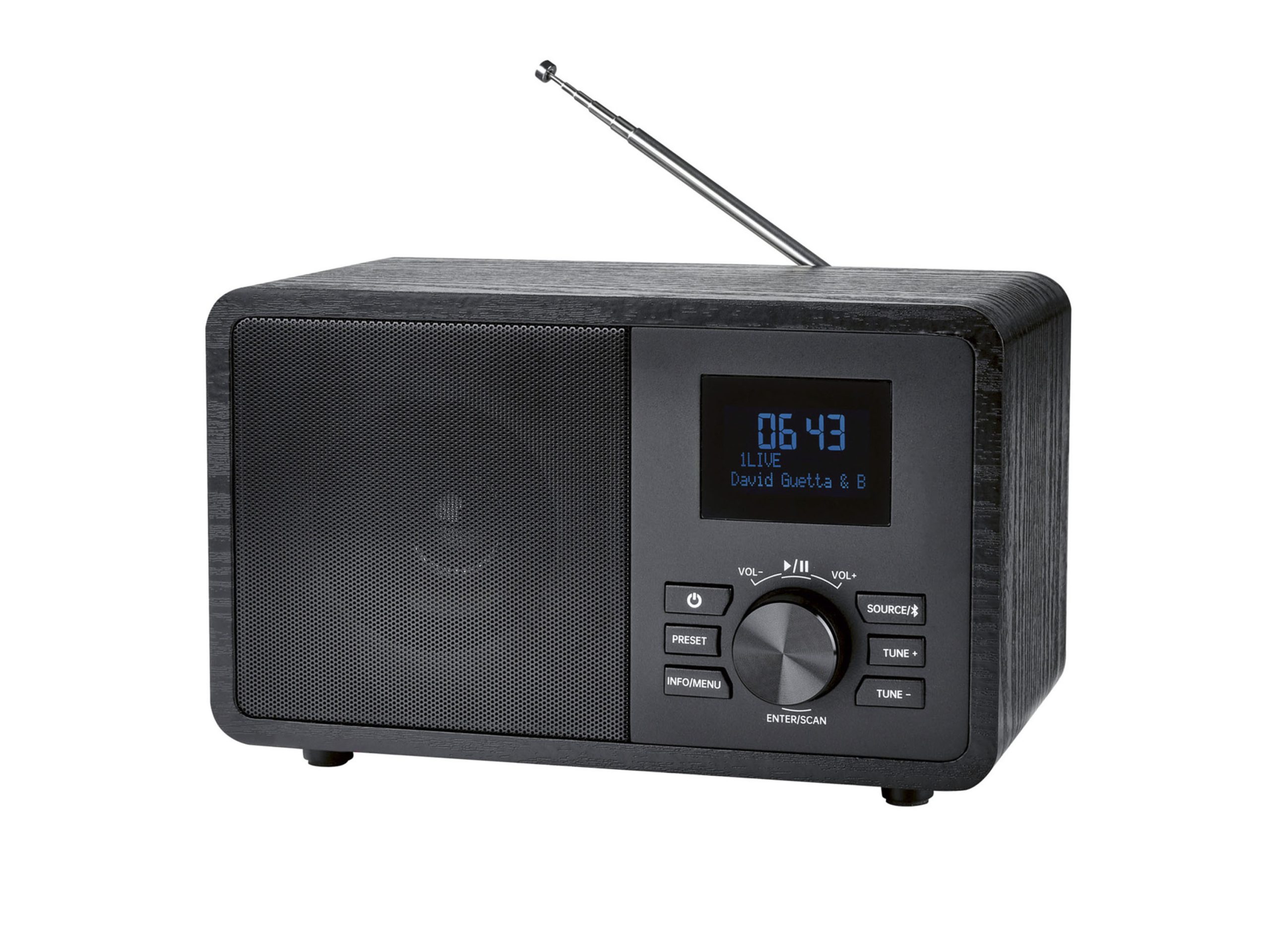 SILVERCREST DAB+ Bluetooth-radio (Zwart) (4335753035464)