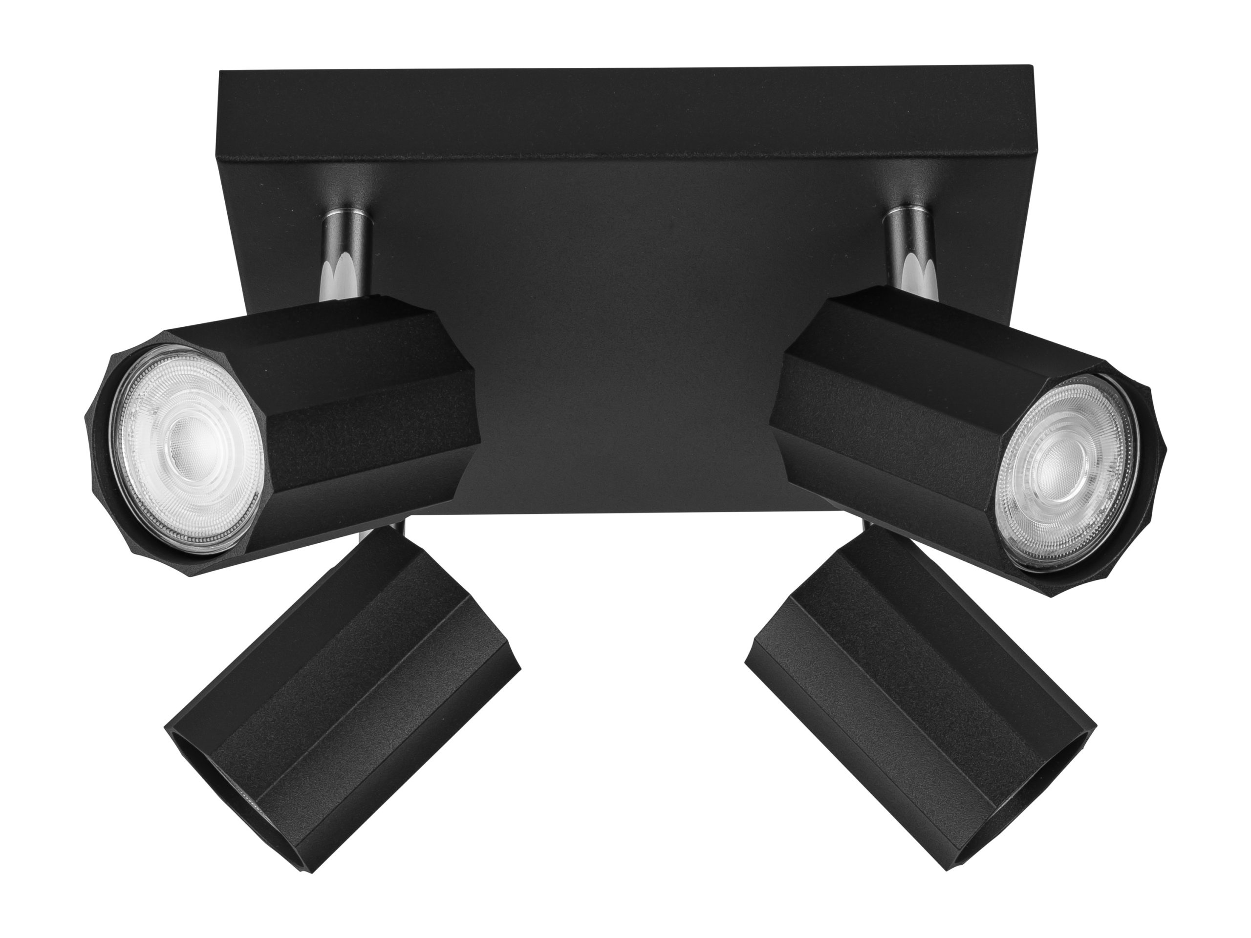 LIVARNO home LED-plafondlamp (Plafondspot, 4 lampen, Zwart) (4052916199596)