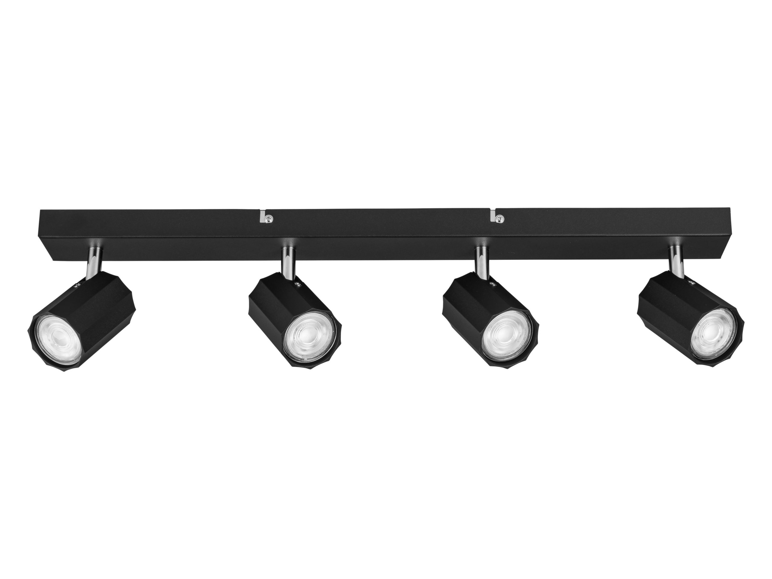 LIVARNO home LED-plafondlamp (Wand-/plafondrail, 4 lampen, Zwart) (4052916199619)