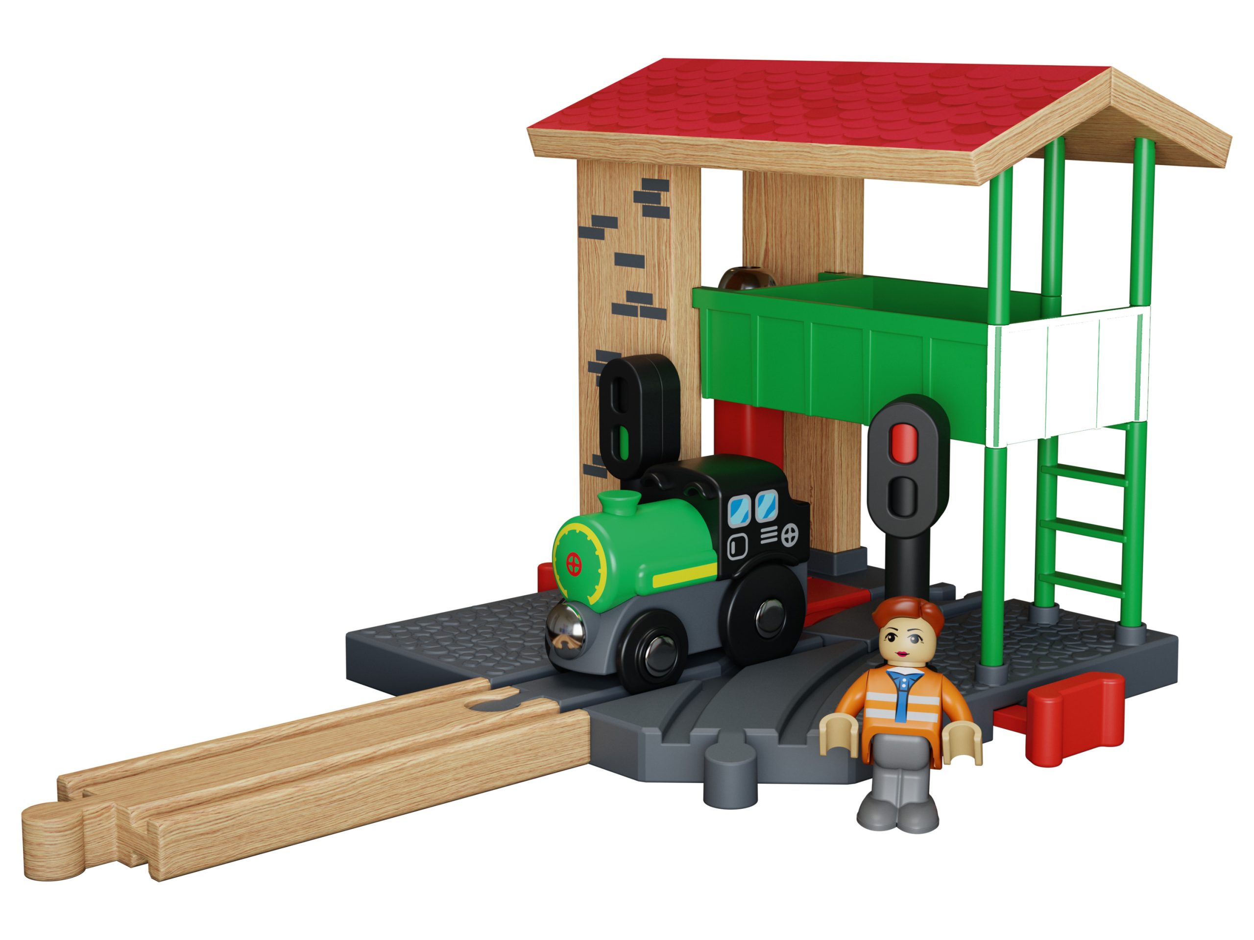 Playtive Houten treinbaan uitbreidingsset (Wisselhuis) (4335754097720)