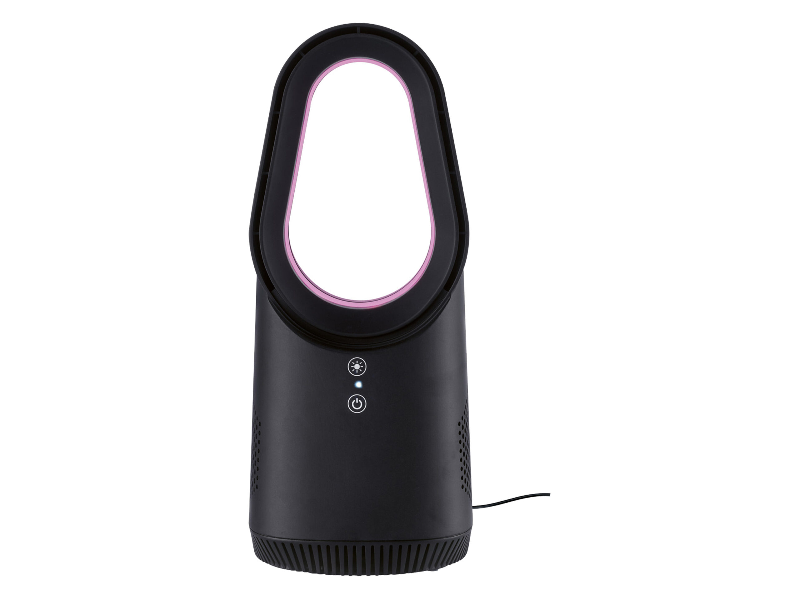 SILVERCREST Tafelventilator met LED (Zwart) (4052916450260)