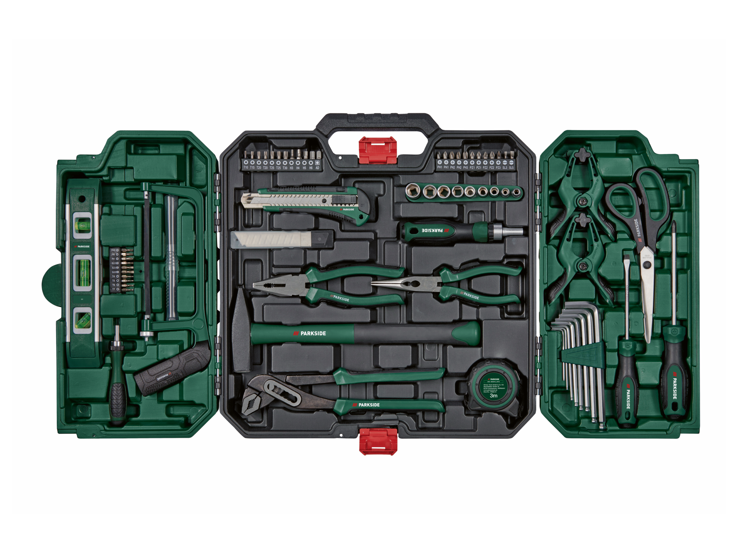 PARKSIDE Gereedschapskoffer met gereedschap (4052916606261)