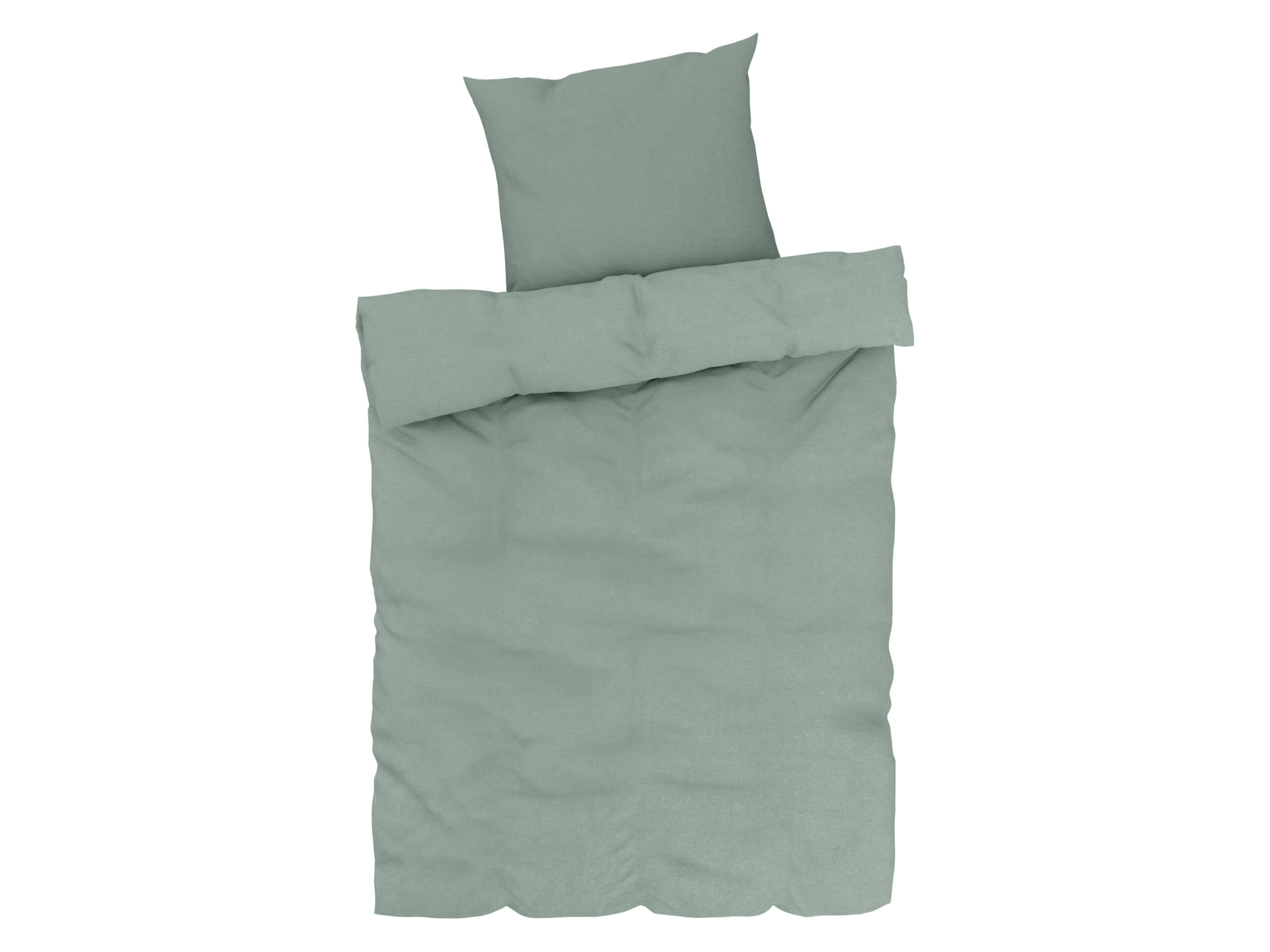 LIVARNO home Linnen dekbedovertrek 140 x 200 cm (Groen) (4052916325216)