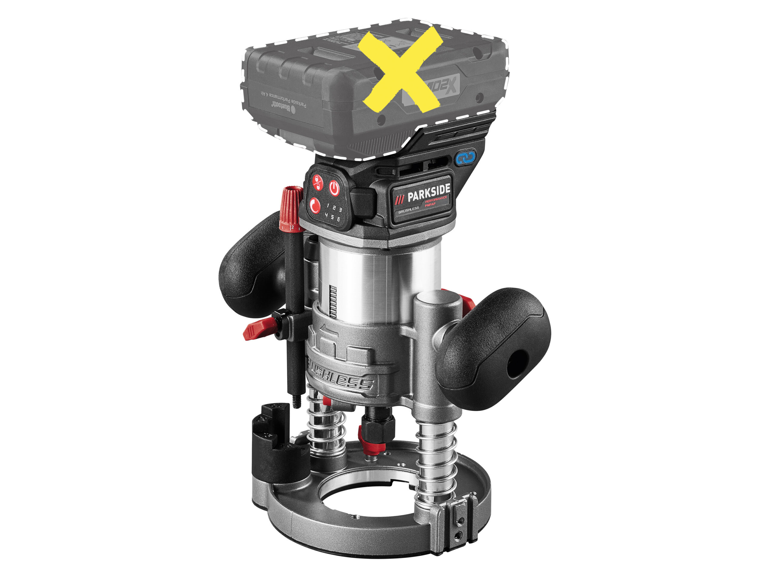 PARKSIDE PERFORMANCE Accu-freesmachine 20 V zonder accu en lader (4052916473337)