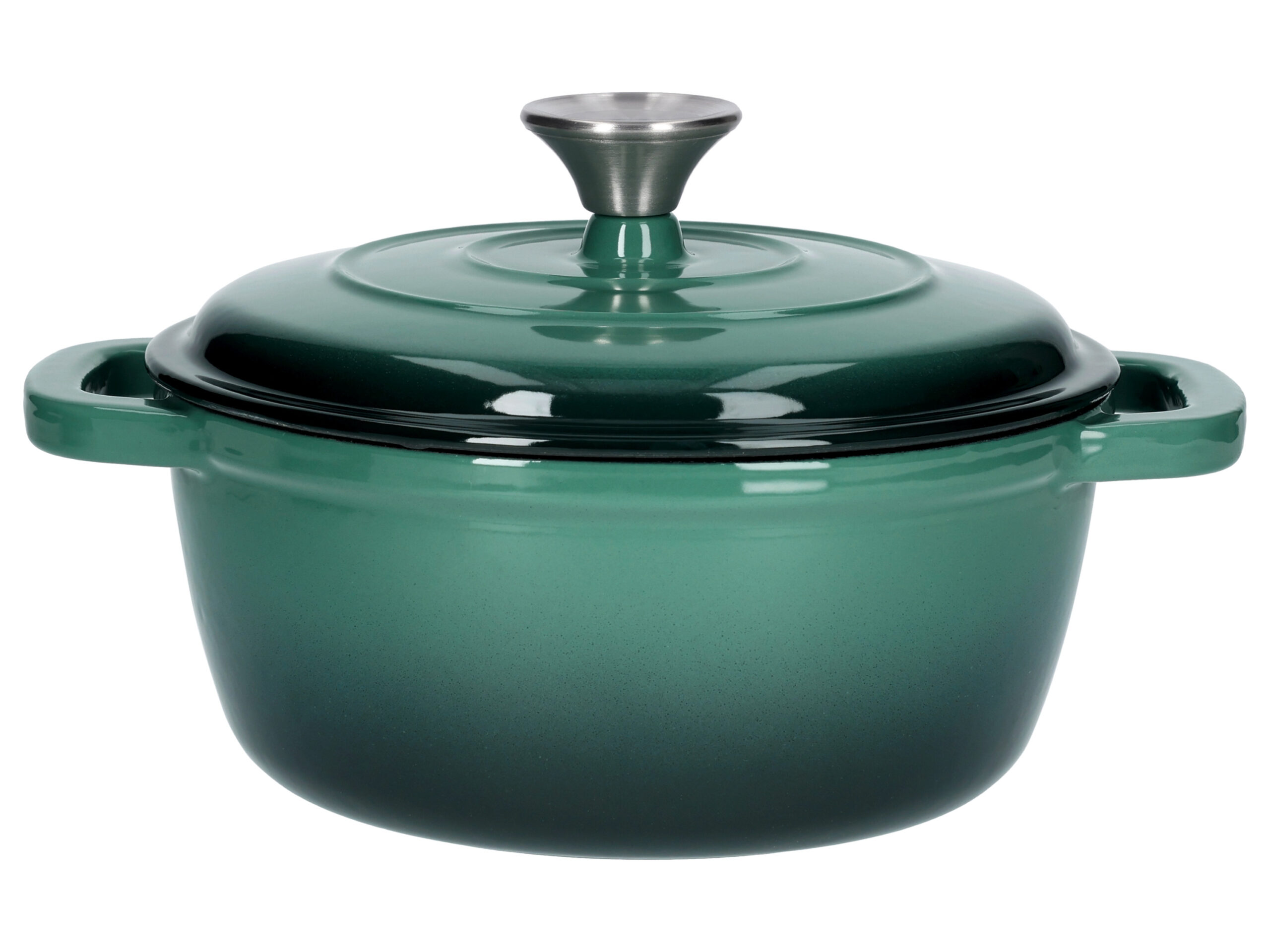 SILVERCREST Gietijzeren pan 22 cm 2,8 L (Groen) (4052916658369)