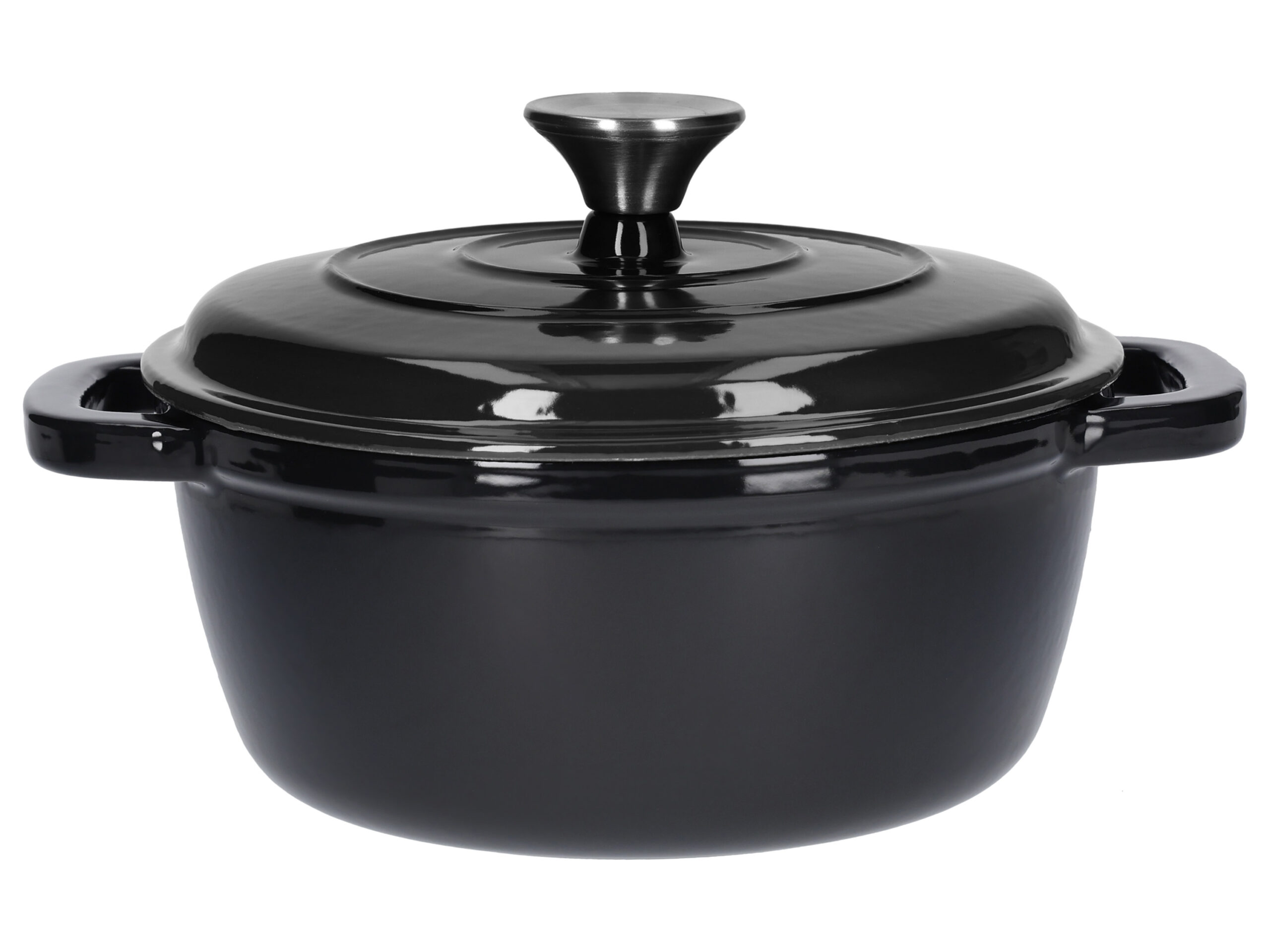 SILVERCREST Gietijzeren pan 22 cm 2,8 L (Zwart) (4052916658345)