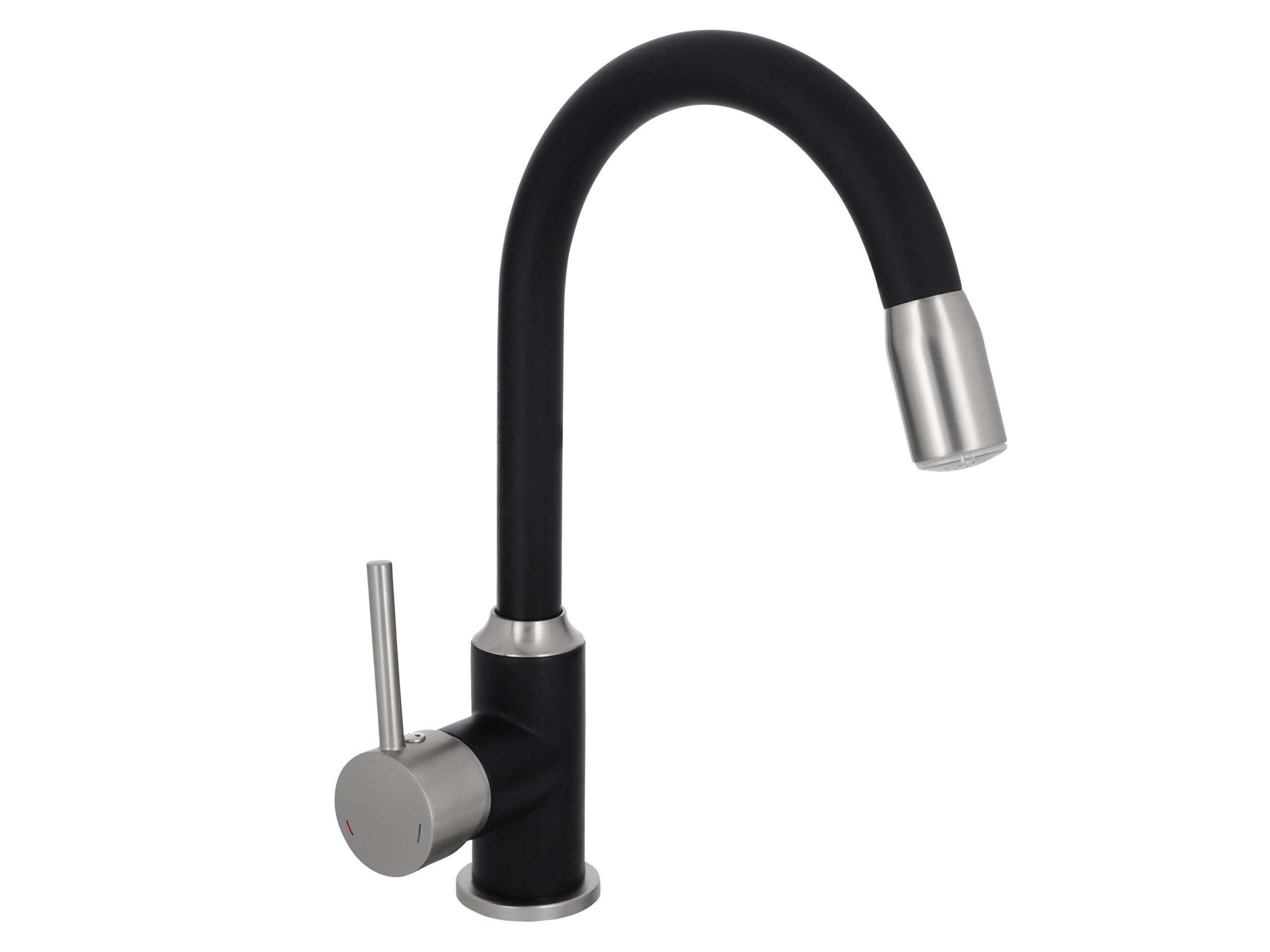 LIVARNO Keukenkraan met LED (satijnzwart) (4052916854181)