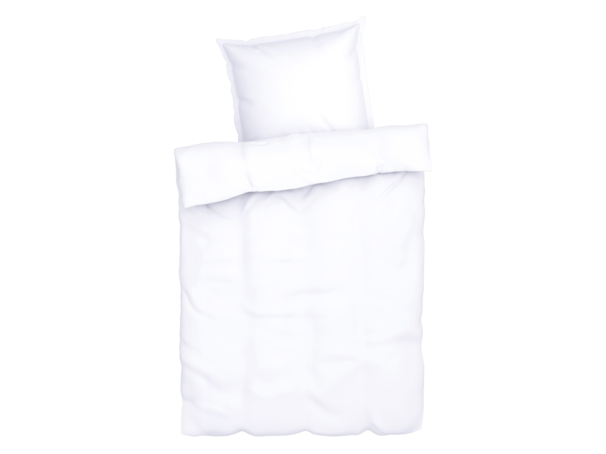 LIVARNO home Lyocell satijnen dekbedovertrek 140 x 200 cm (Wit) (4052916587751)