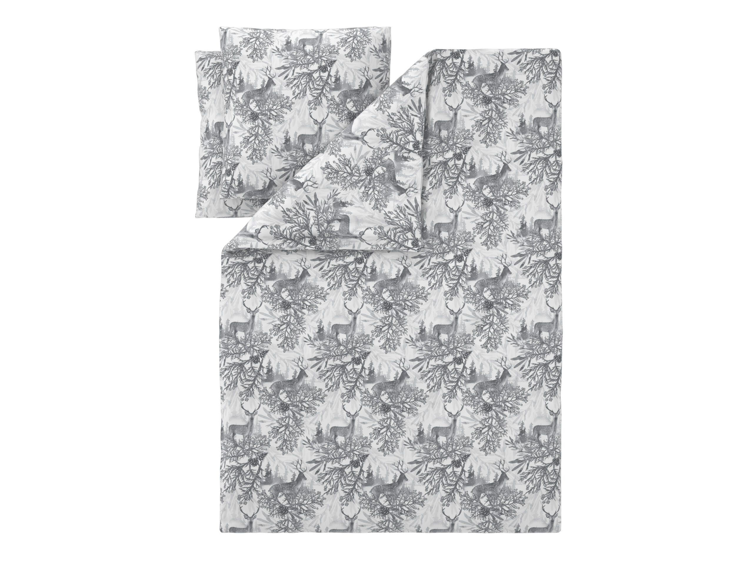 LIVARNO Dekbedovertrek 240 x 220 cm (Wit/grijs) (4052916849965)