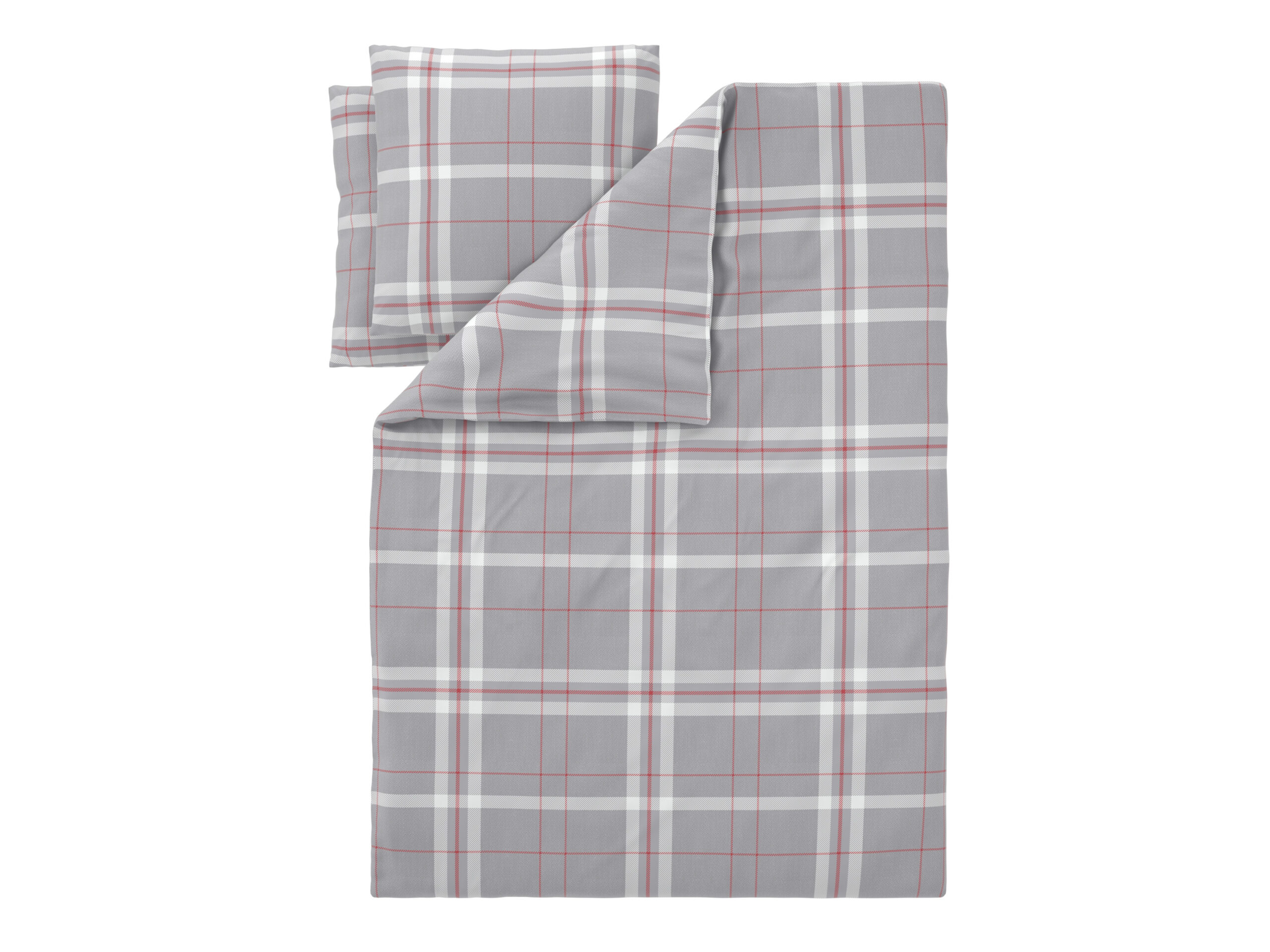 LIVARNO Fleece dekbedovertrek 200 x 200 cm (Geruit) (4052916826089)