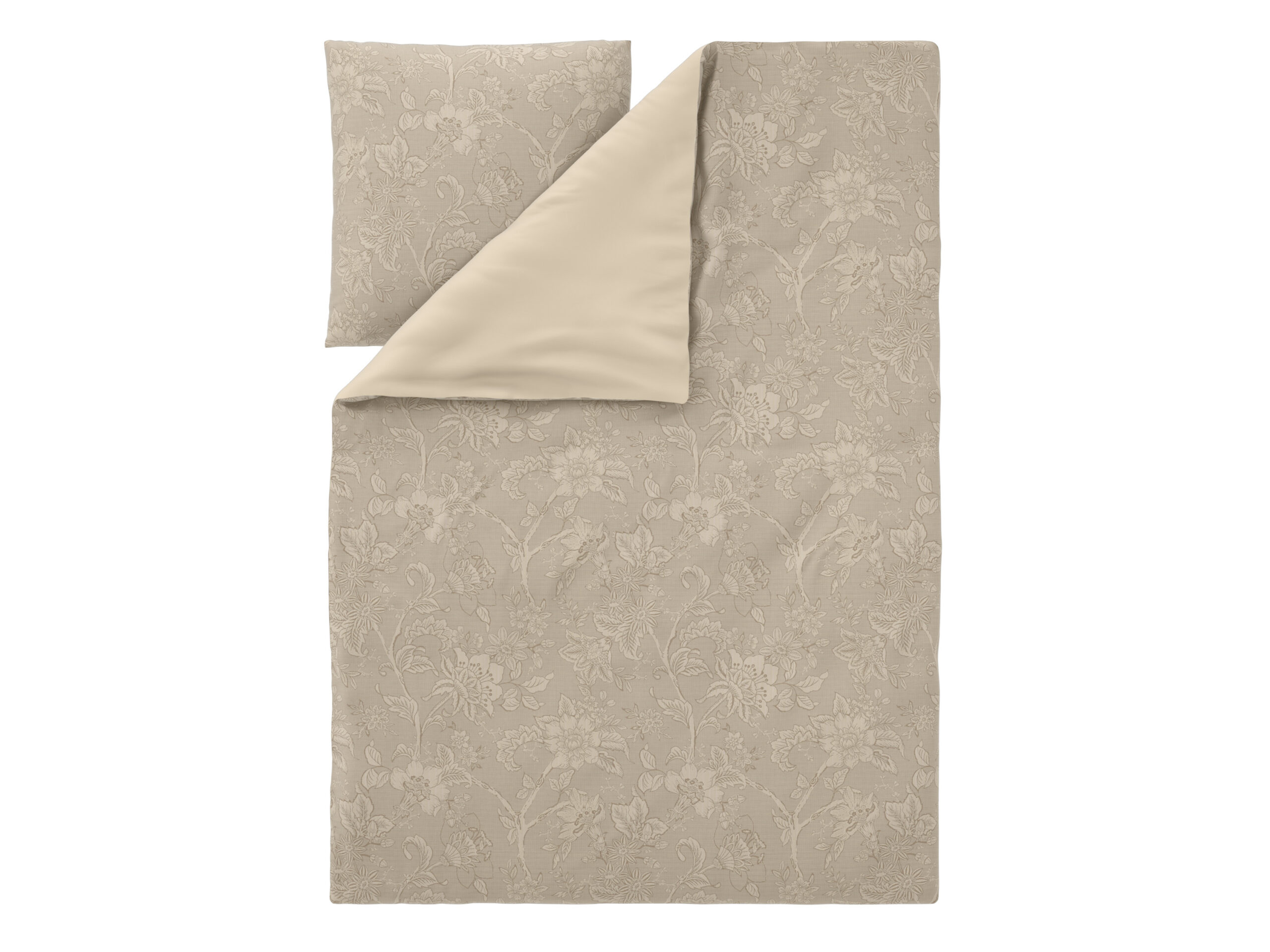 LIVARNO Satijnen dekbedovertrek 140 x 200 cm (Beige) (4052916827253)