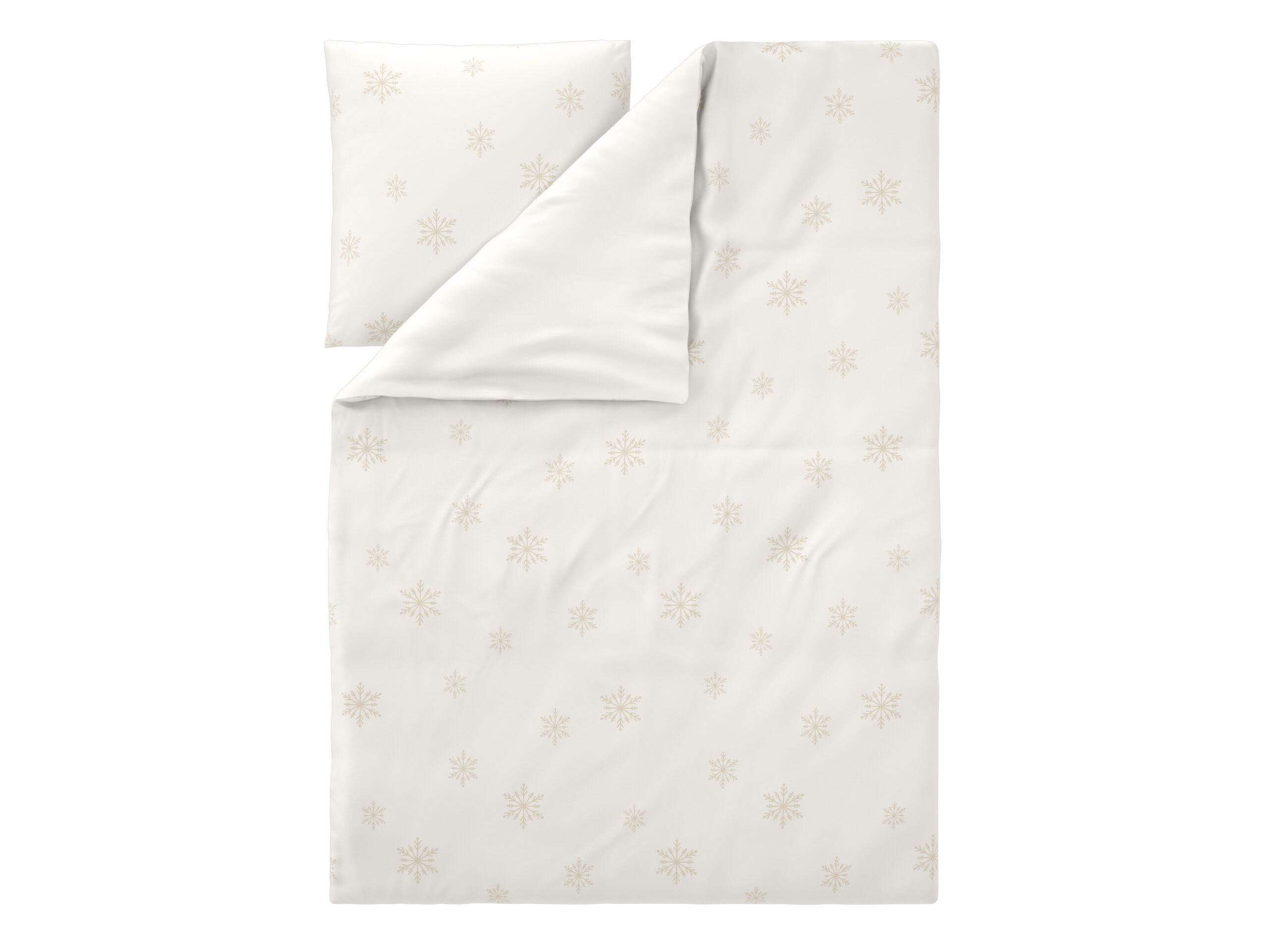 LIVARNO Satijnen dekbedovertrek 140 x 200 cm (Wit) (4052916827369)