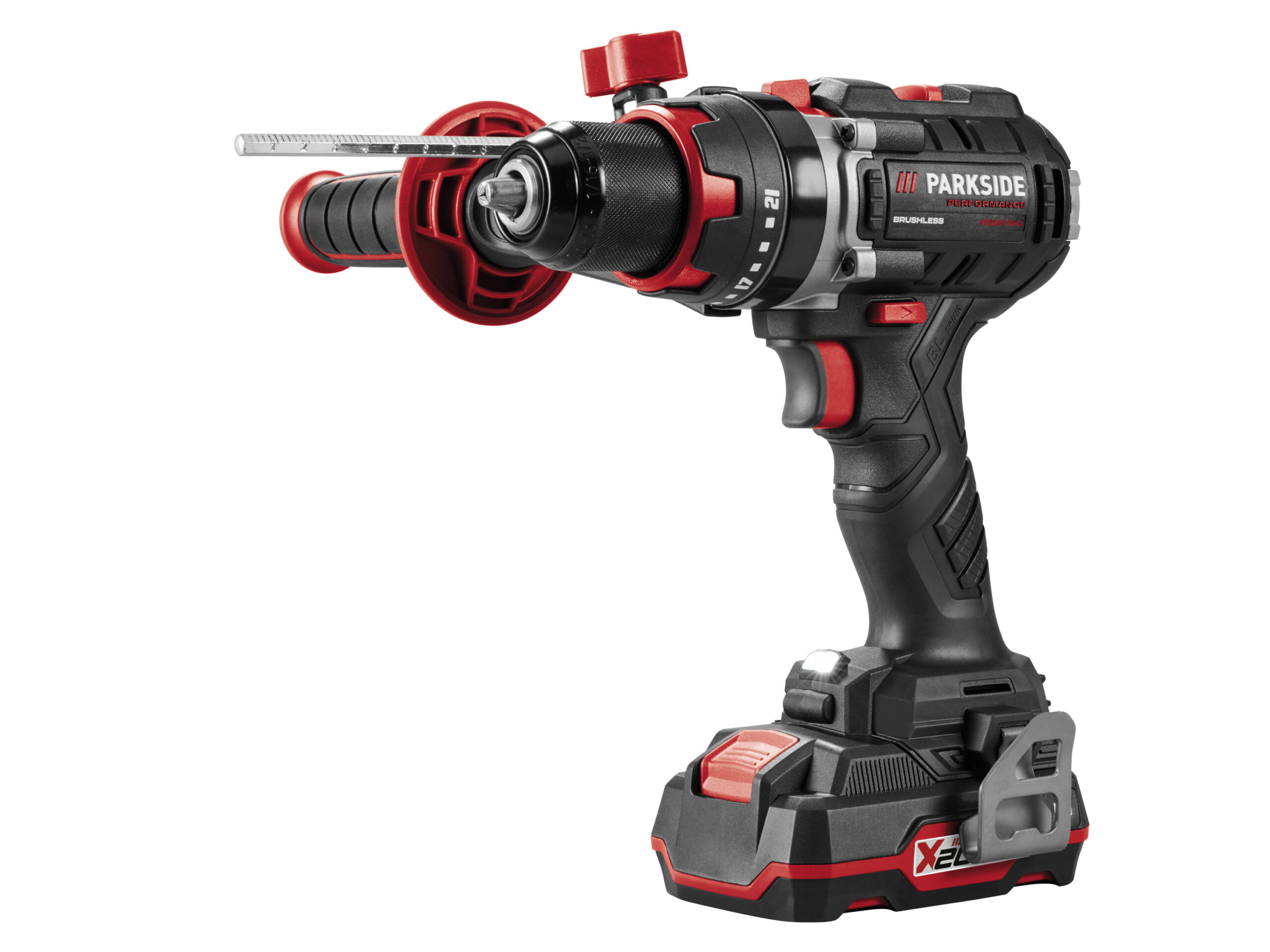 PARKSIDE PERFORMANCE 20 V Accu-klopboormachineset PSBSAP 20-Li D4, met accu en oplader. (4052916855058)