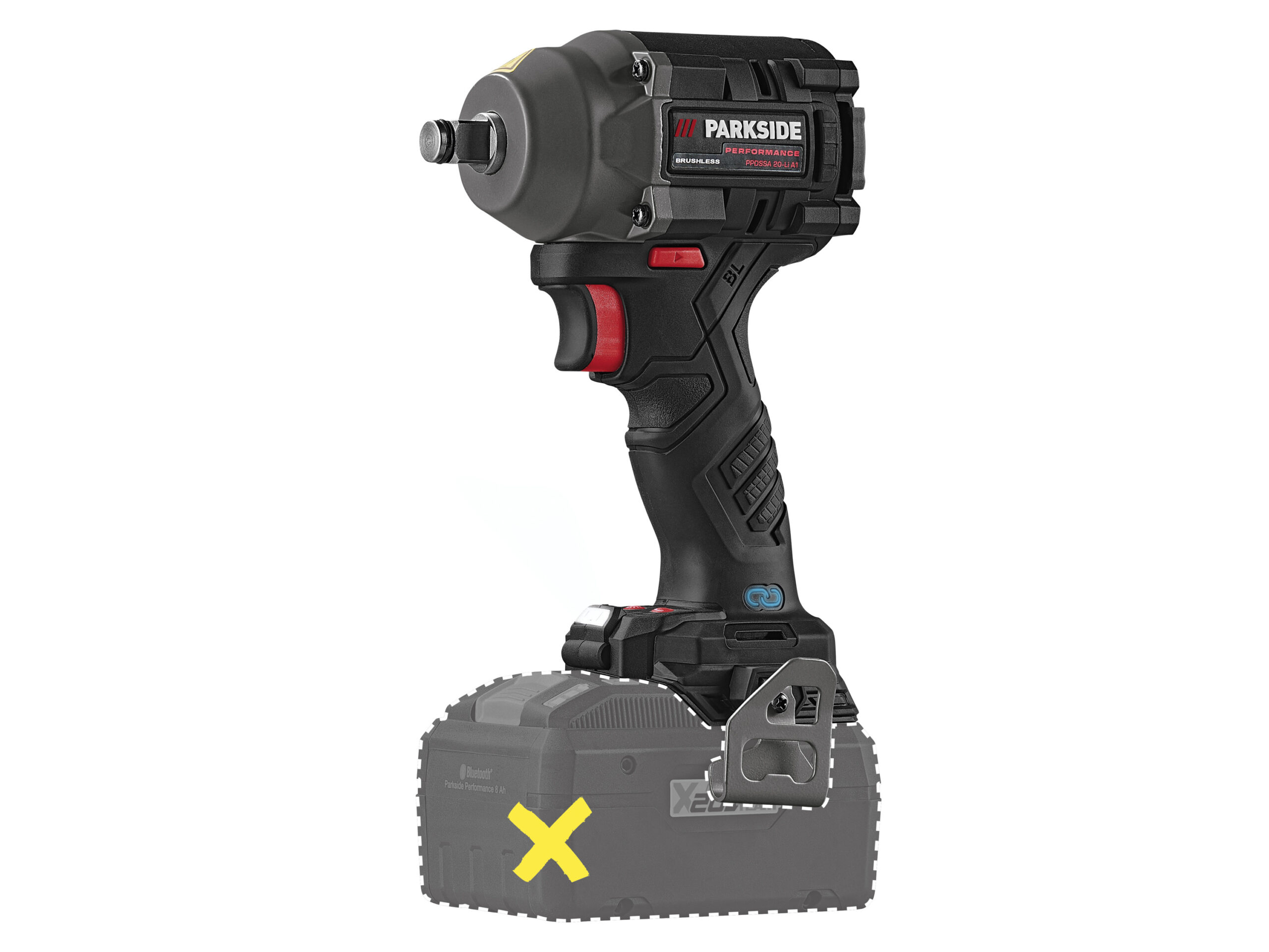 PARKSIDE PERFORMANCE Accu-slagmoersleutel 1/2