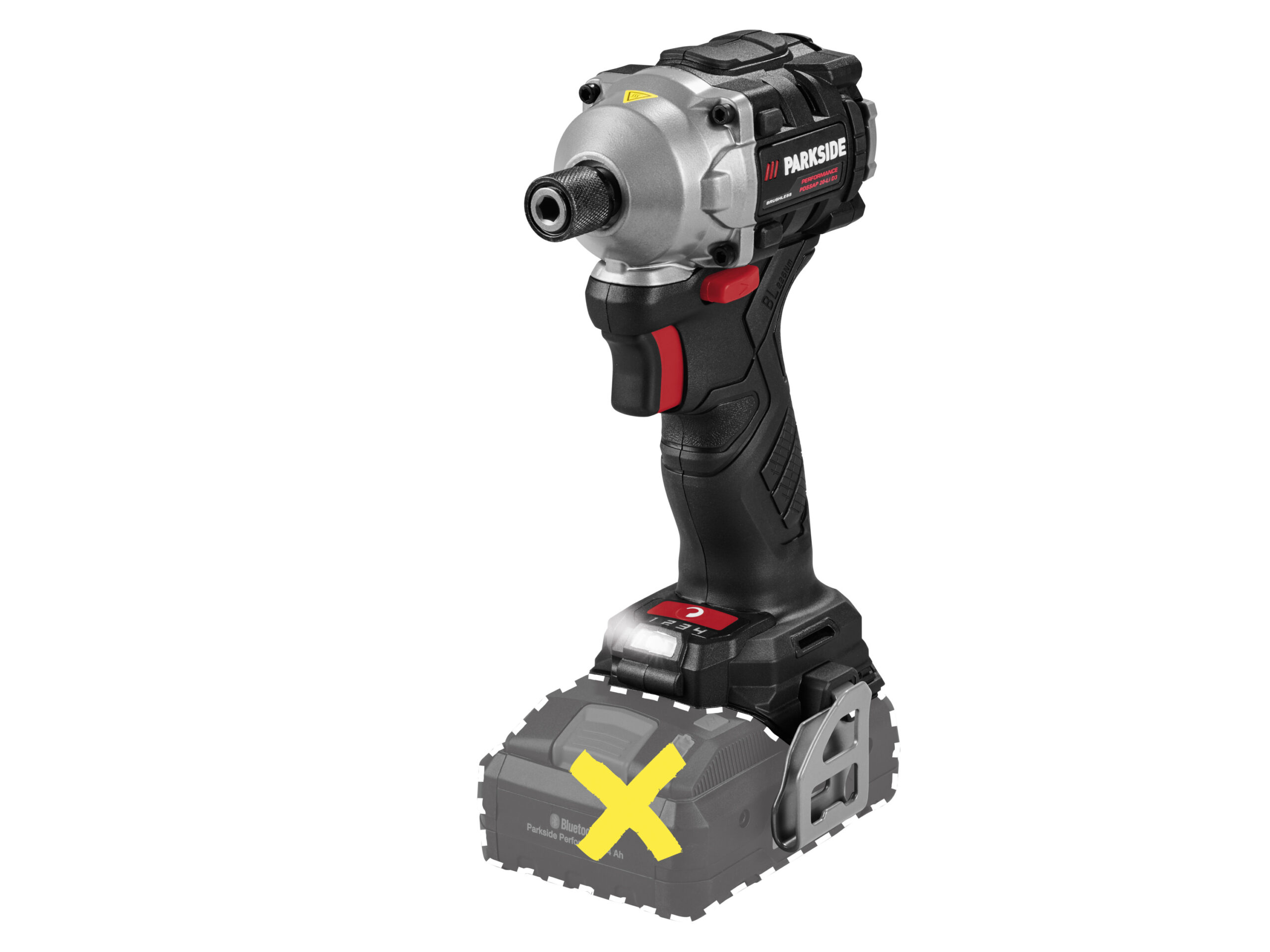 PARKSIDE PERFORMANCE Accu-slagmoersleutel 1/4