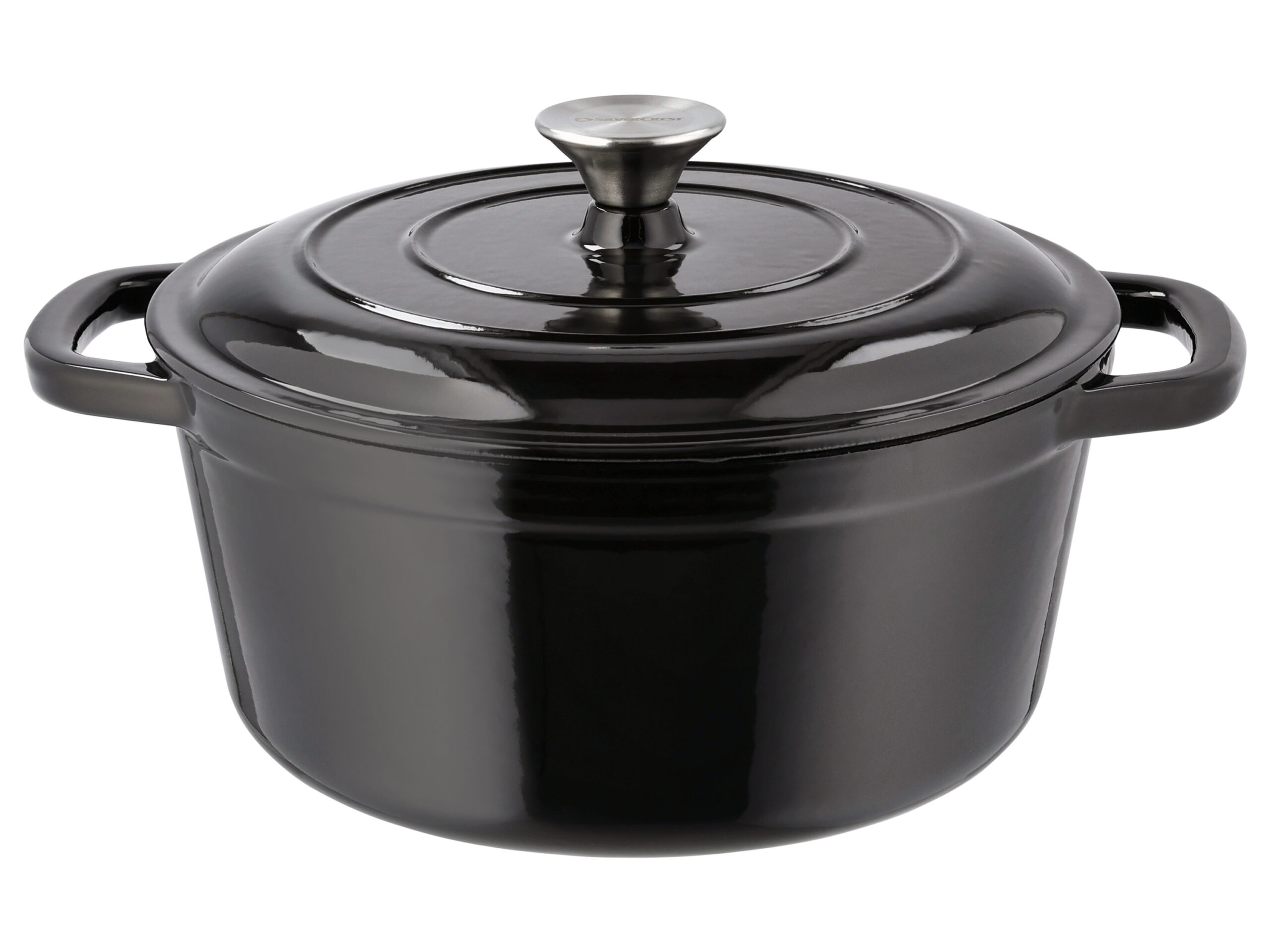 SILVERCREST Gietijzeren pan 26 cm 5,1 L (Zwart) (4052916658925)