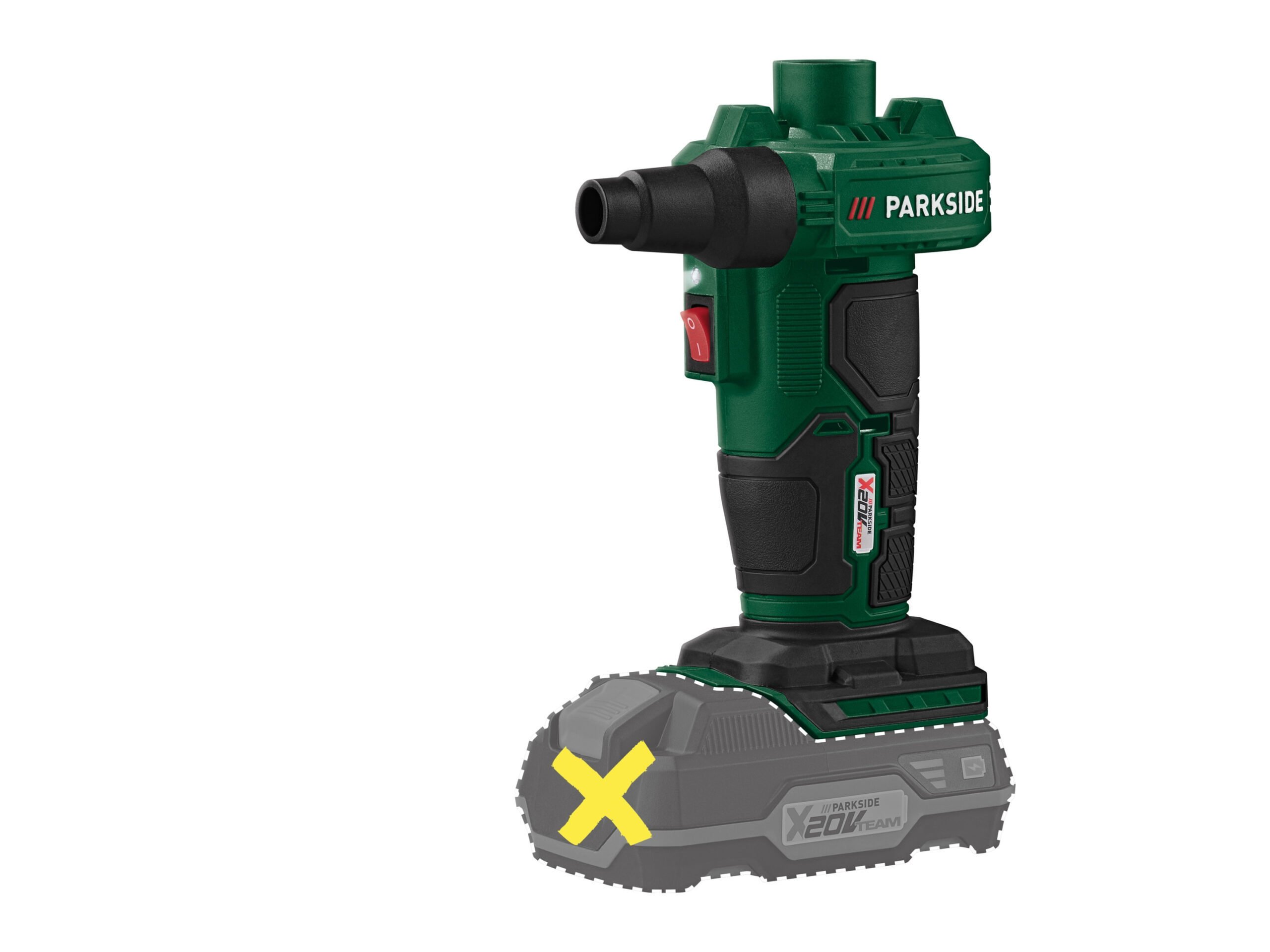 PARKSIDE Accu-luchtpomp of -compressor 20 V zonder accu en lader (Accu-luchtpomp) (4052916115336)