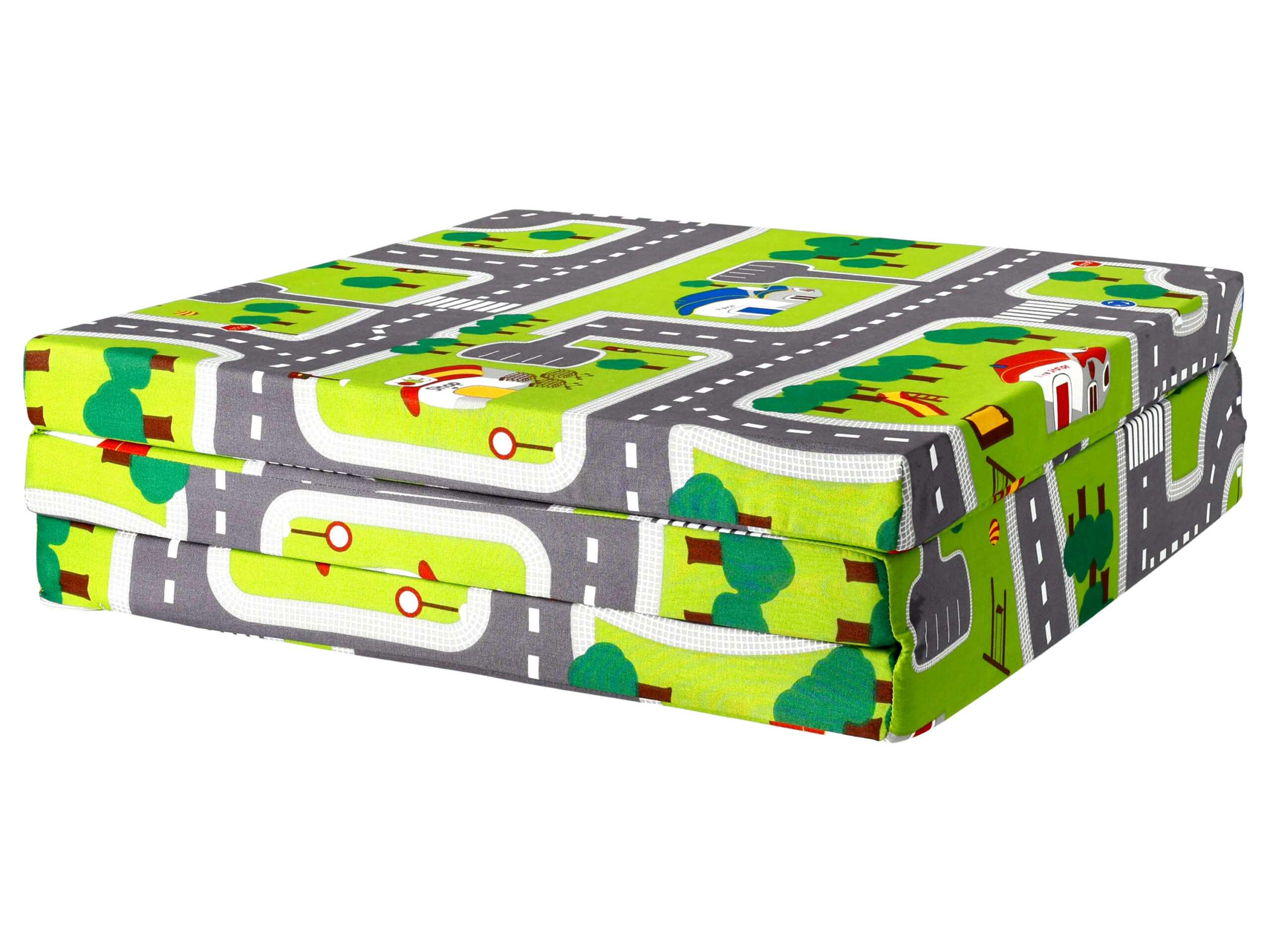 LIVARNO Kinder logeermatras 168 x 60 x 5 cm (Wegenkaart) (4054599118208)