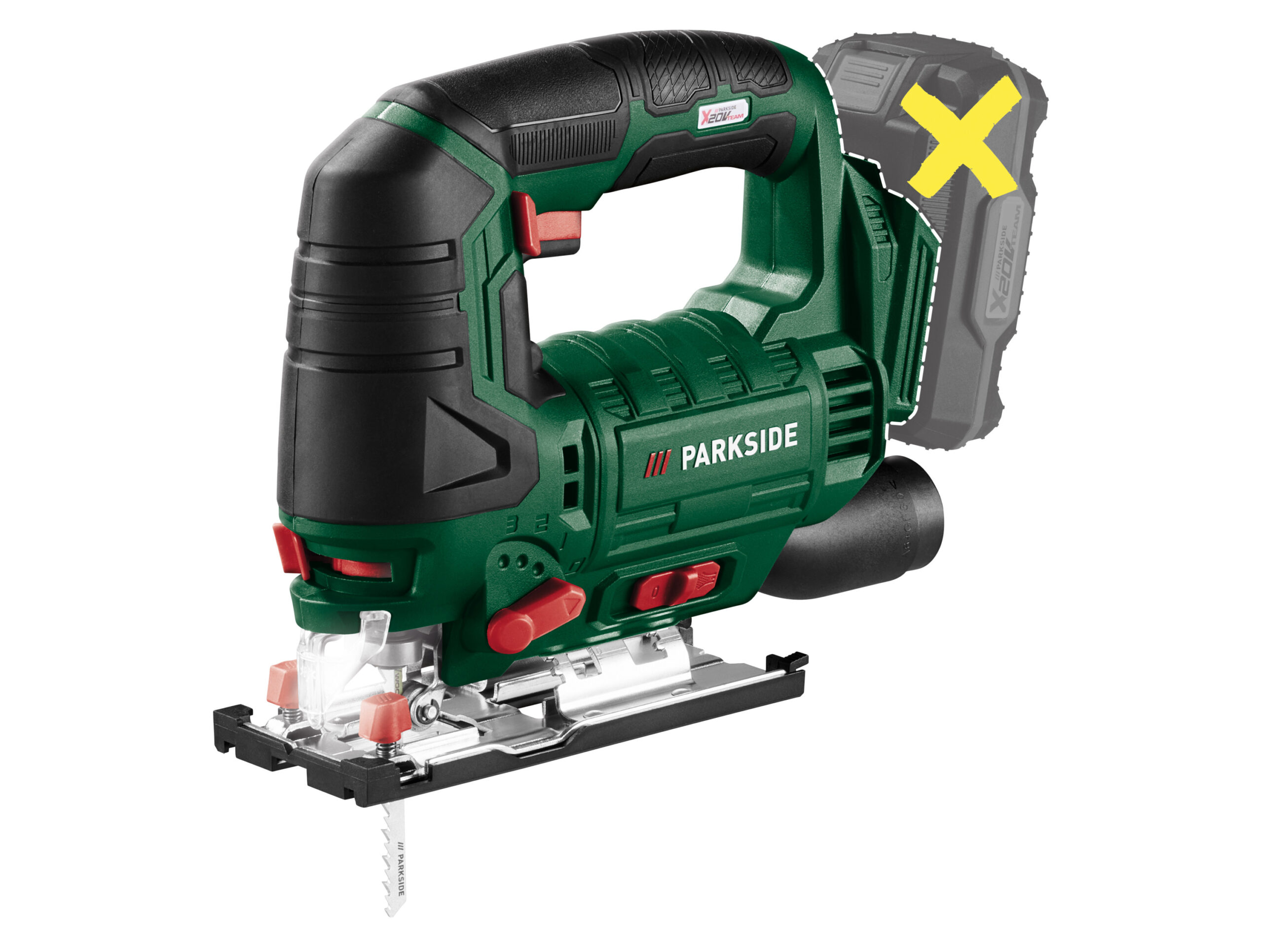 PARKSIDE Accu-decoupeerzaag 20 V zonder accu en lader (4052916886663)