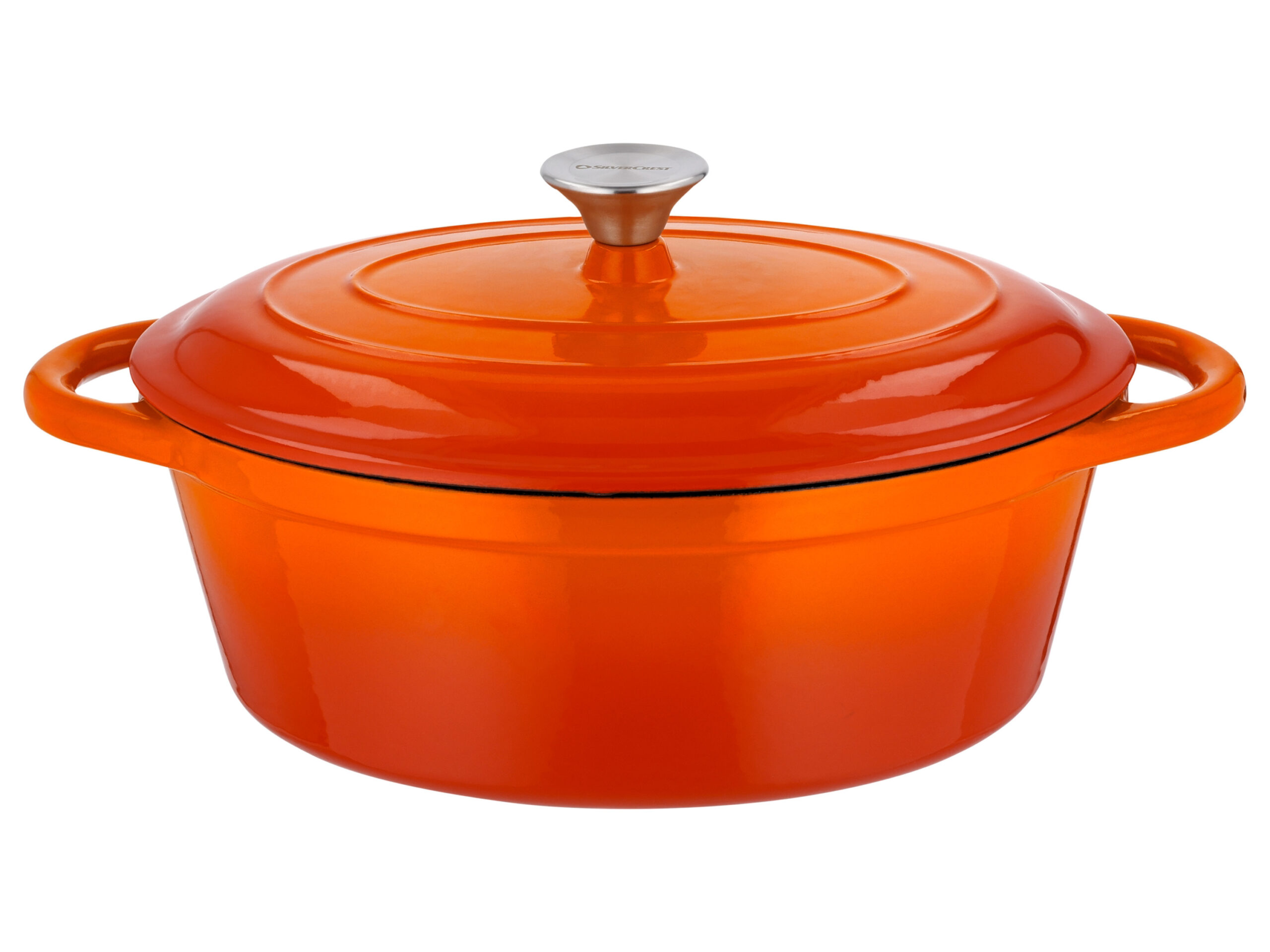 SILVERCREST Gietijzeren pan 29 cm 4,8 L (Oranje) (4052916661444)