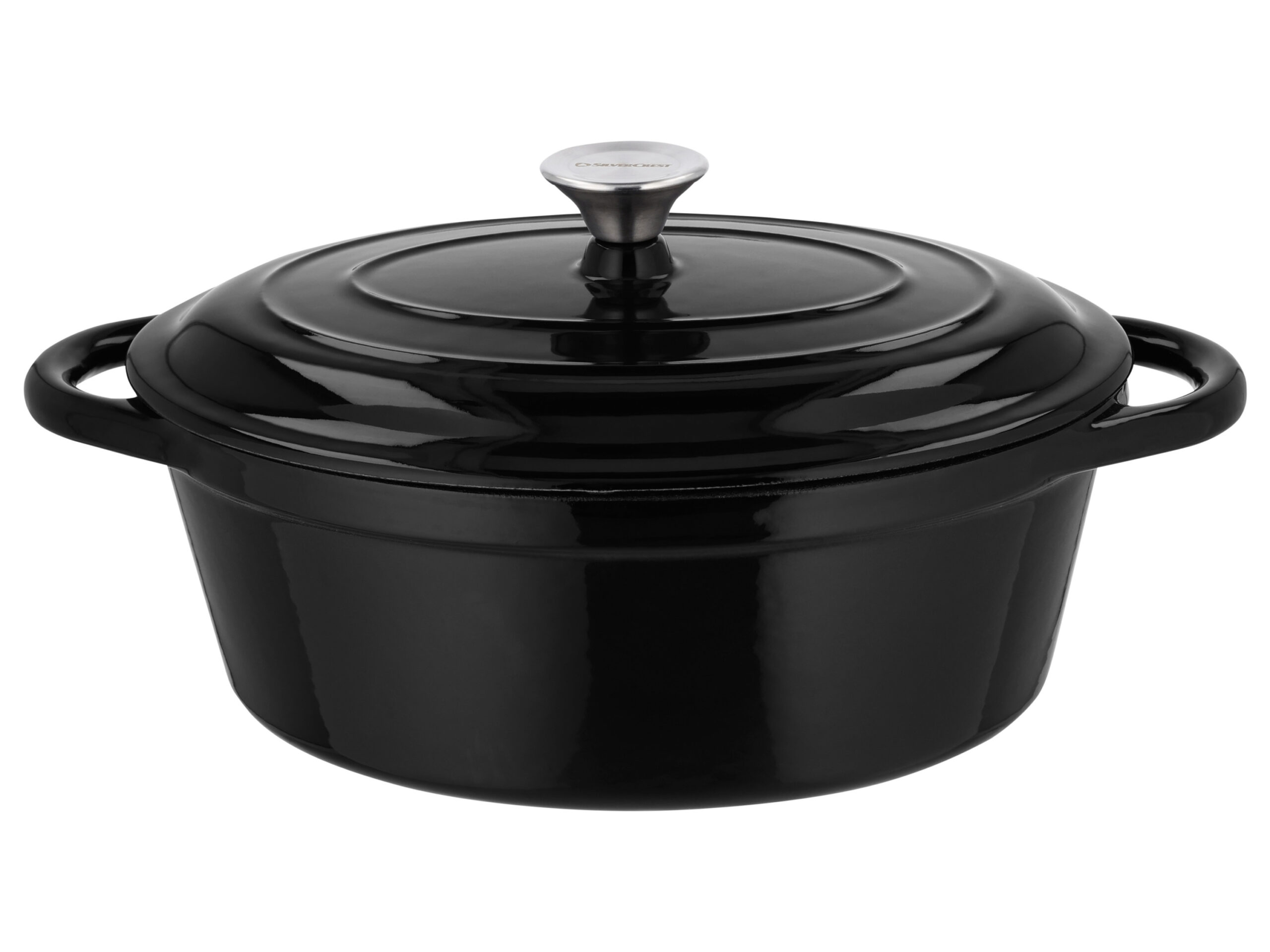 SILVERCREST Gietijzeren pan 29 cm 4,8 L (Zwart) (4052916661437)