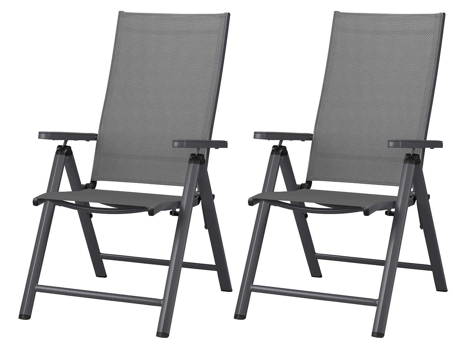 LIVARNO Set van 2 verstelbare tuinstoelen Houston (4054599124117)