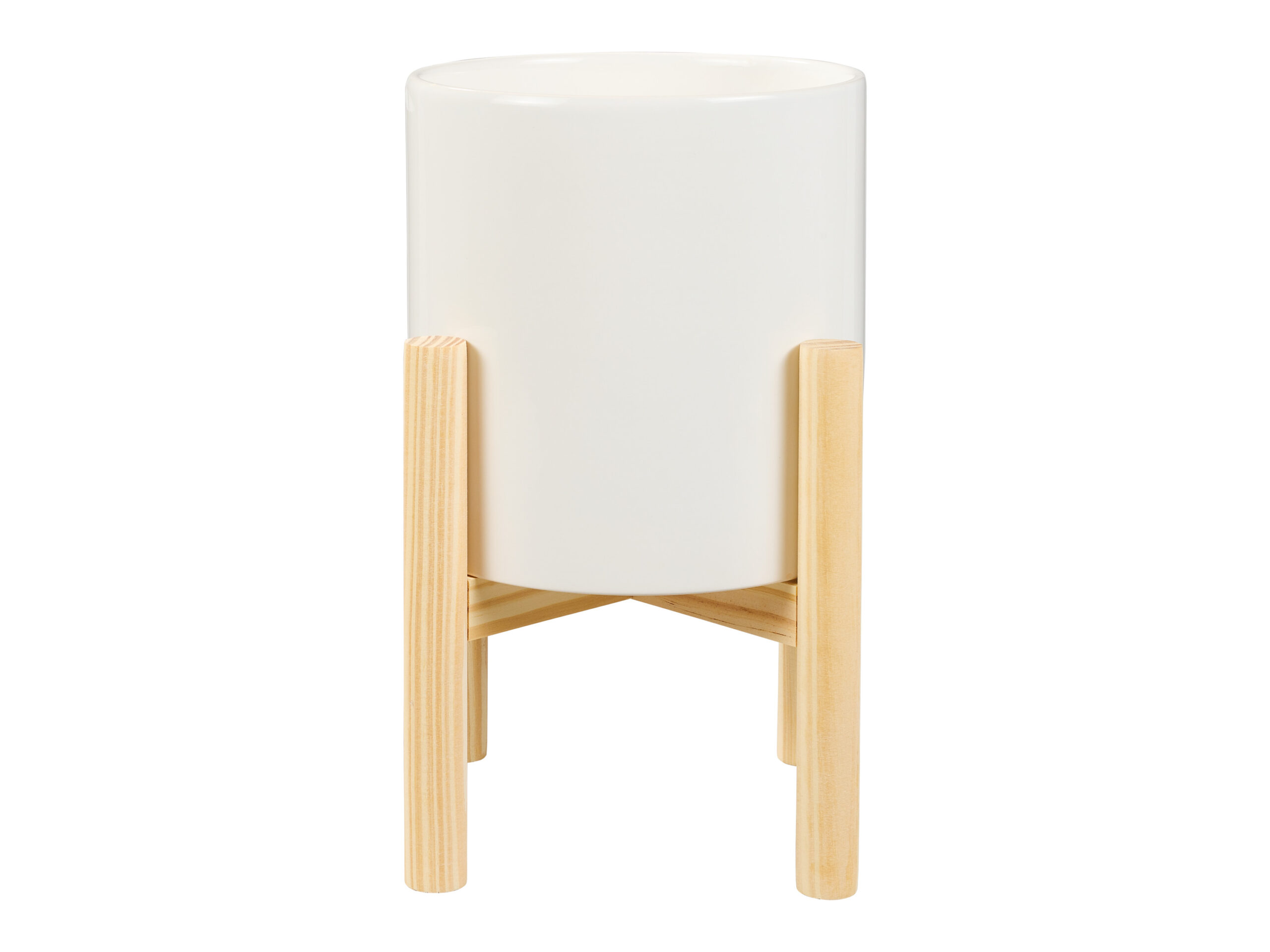 LIVARNO home Keramische bloempot (Wit) (4052916256848)