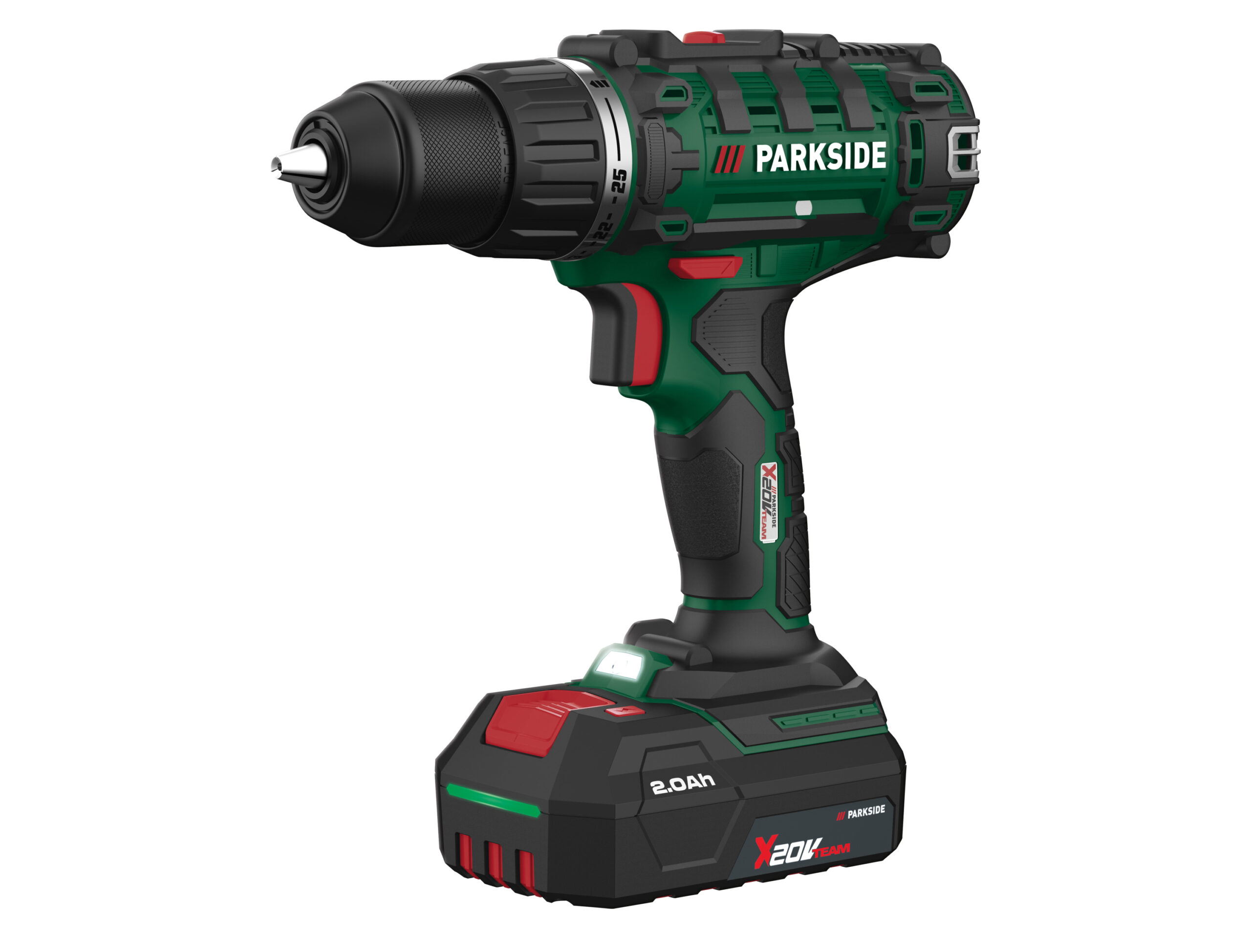 PARKSIDE Accu-schroefboormachineset 20 V met accu's en lader (4054599111957)