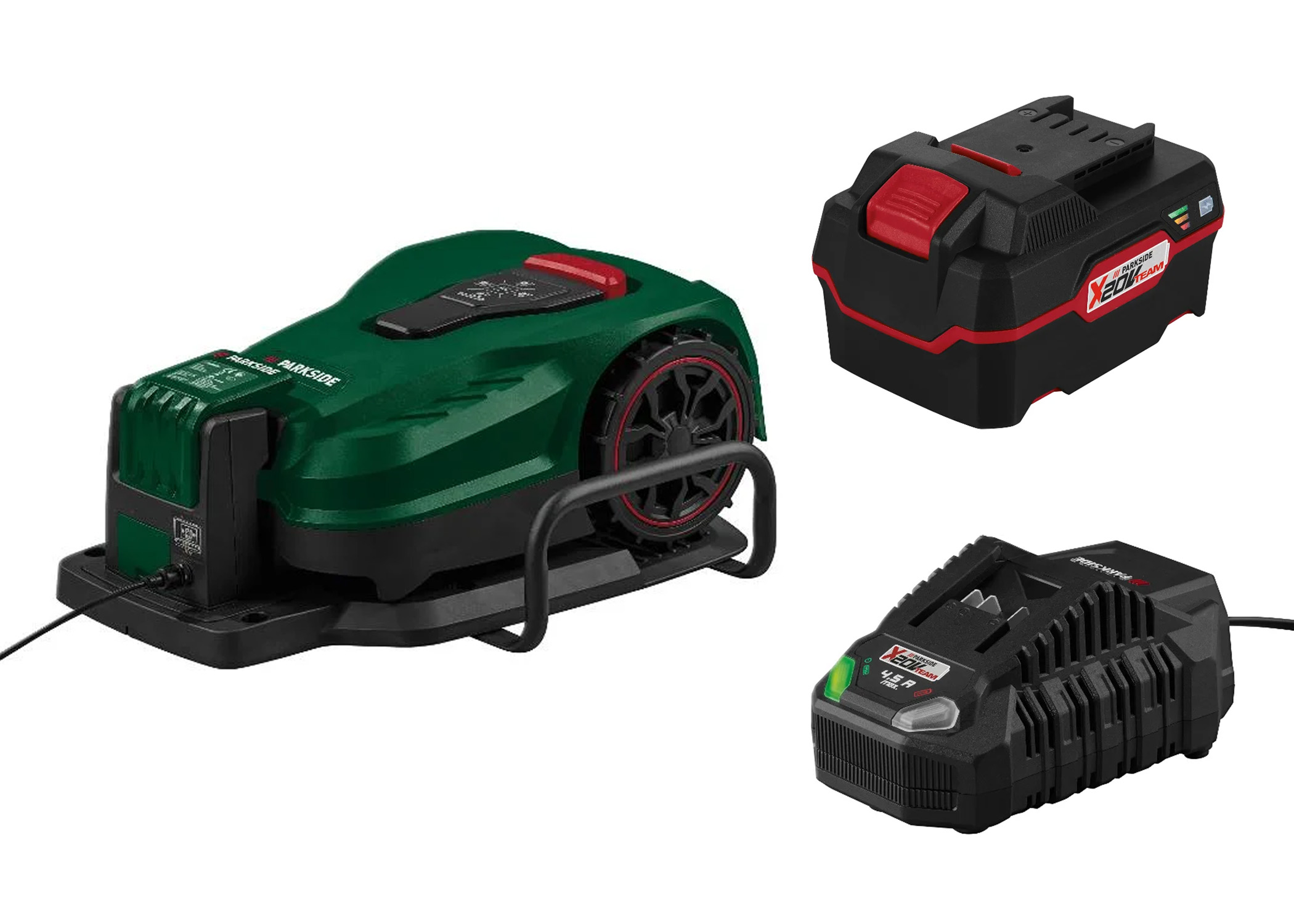 PARKSIDE Robotmaaier 20 V met 4 Ah accu's en 4,5 A lader