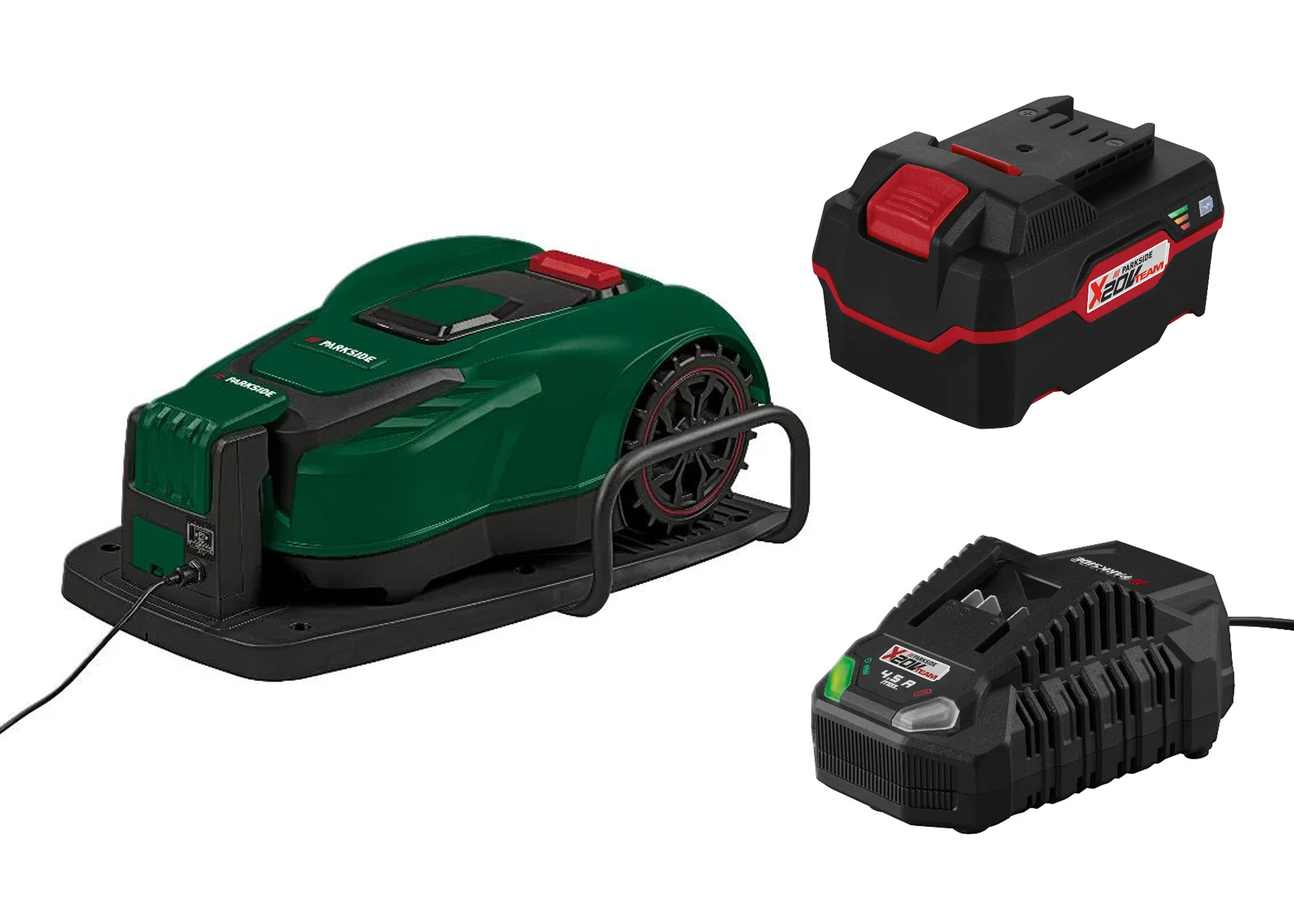 PARKSIDE Robotmaaier Smart 20 V met 4 Ah accu's en 4,5 A lader (0000800011497)