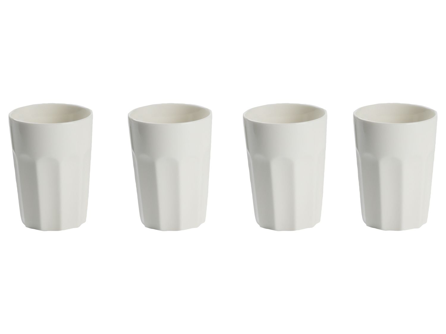 ERNESTO Bekers voor espresso, cappuccino of latte macchiato, porselein (Cappuccino/wit) (4056233123739)