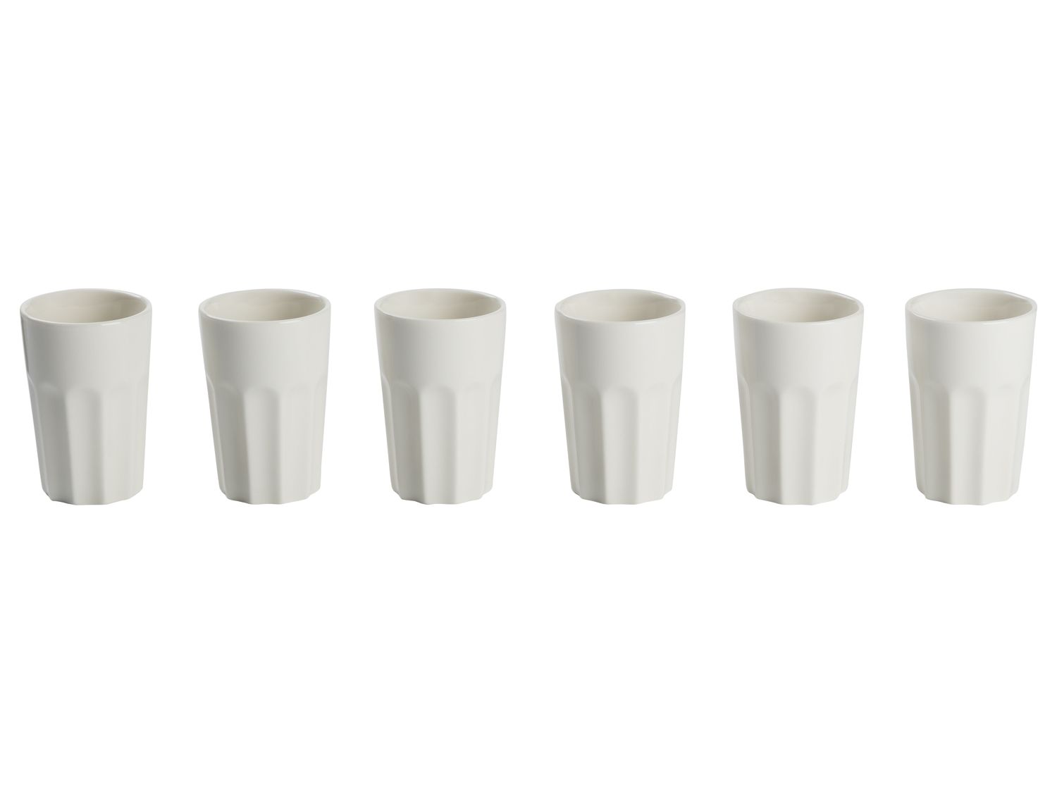 ERNESTO Bekers voor espresso, cappuccino of latte macchiato, porselein (Espresso/wit) (4056233123722)