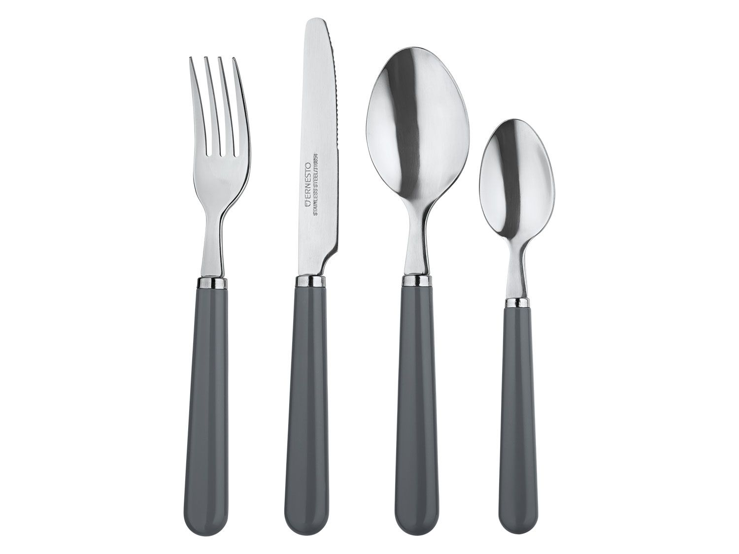ERNESTO Bestekset, 24-delig (Grijs) (4056233264845)