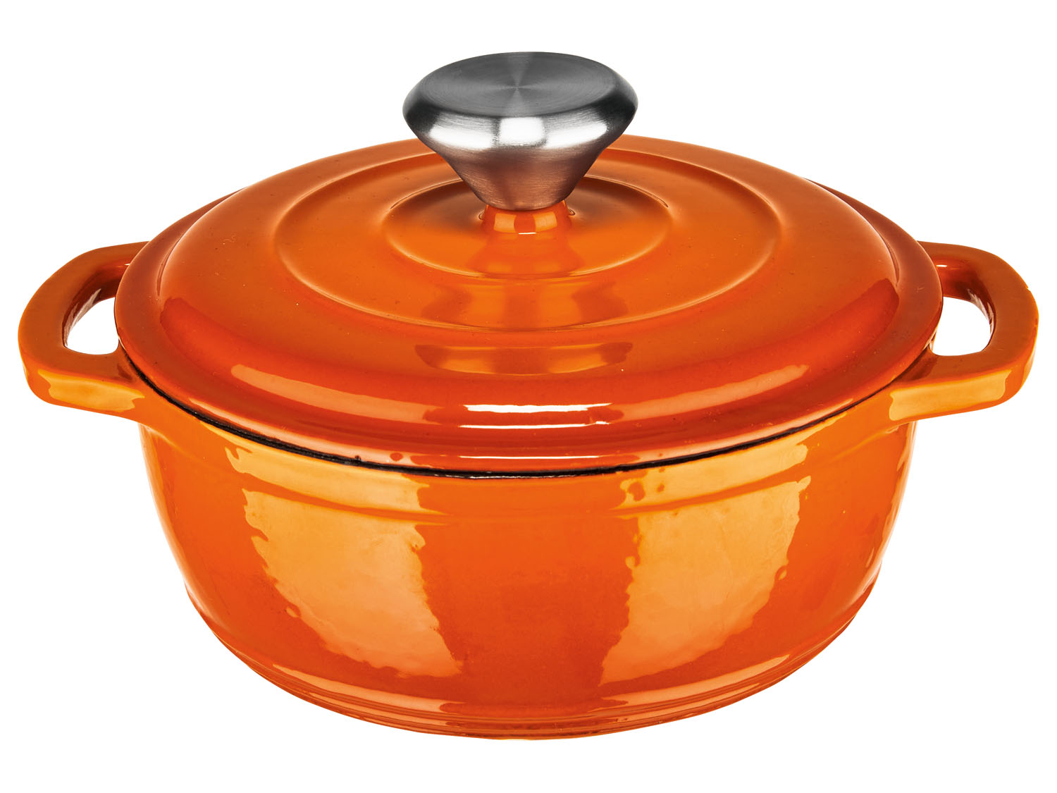 ERNESTO Gietijzeren braadpan Ø 16 cm (Oranje) (4055329073385)