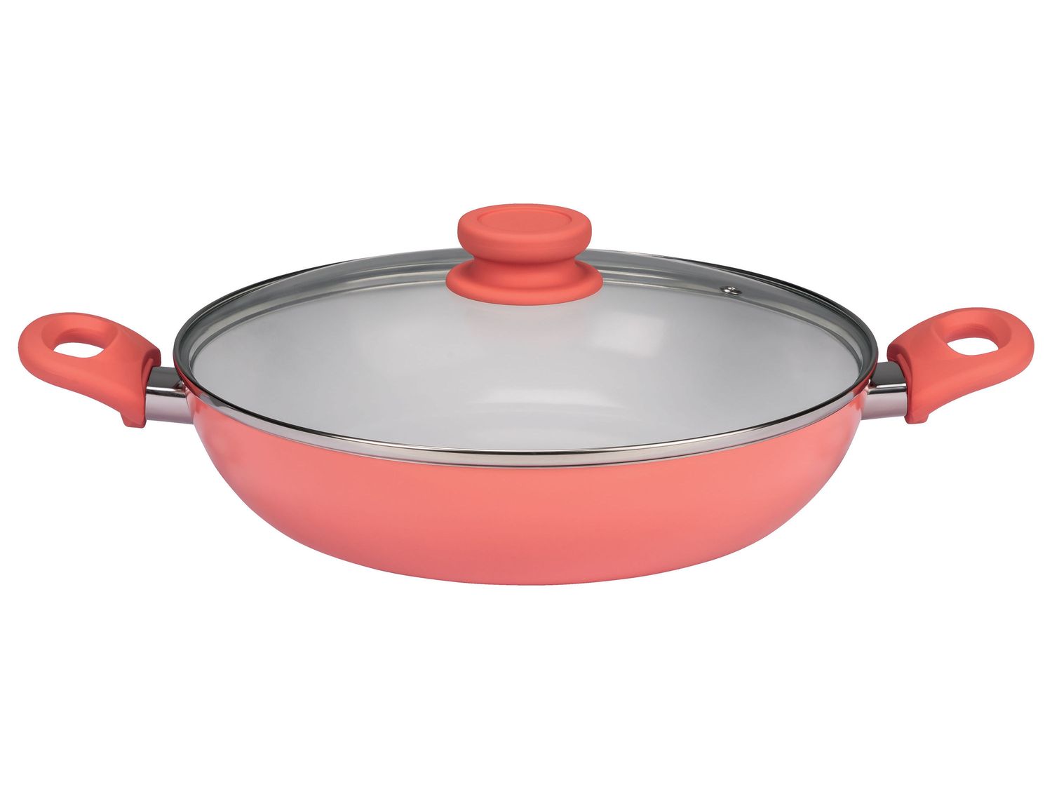 ERNESTO Keramische pan Ø28 cm, inhoud van 2,5 L, keramisch laagje (Koraal) (4056233076783)