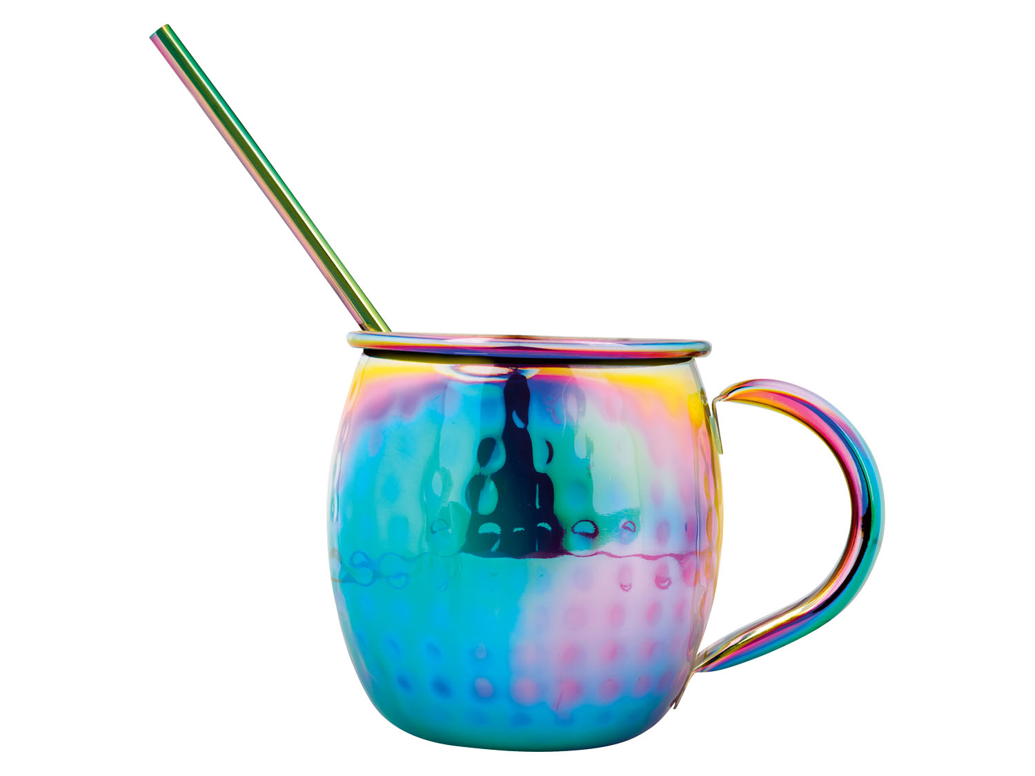 ERNESTO Moscow Mule bekers, 4-delig (regenboog) (4055333046382)