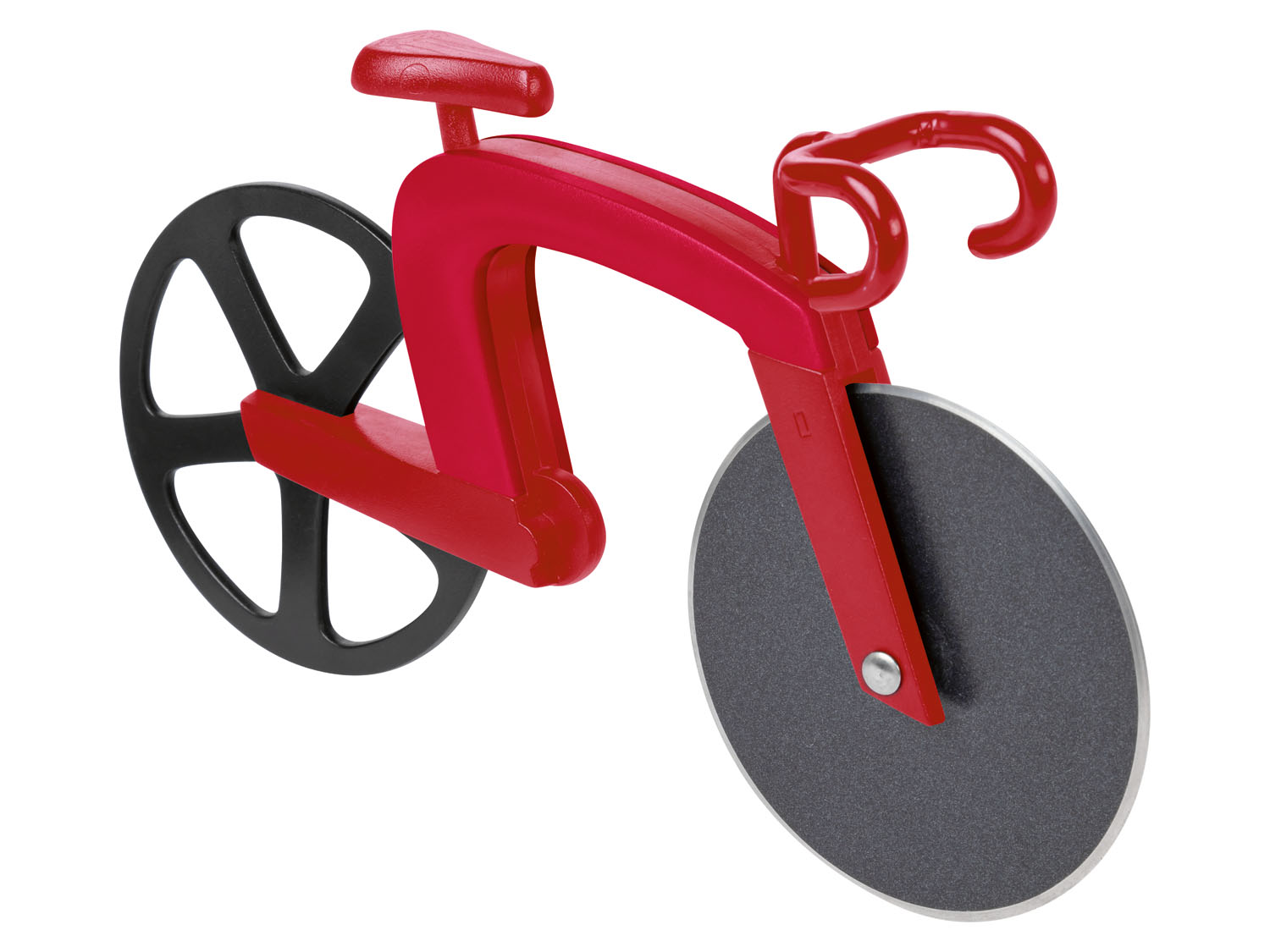 ERNESTO Roestvrijstalen pizzaschaar / -fiets / -mes (Pizzafiets) (4055334742436)