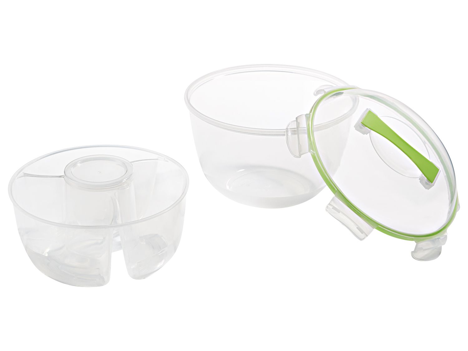 ERNESTO Saladekom, met 3 vakjes, kliksluiting (4056233512496)