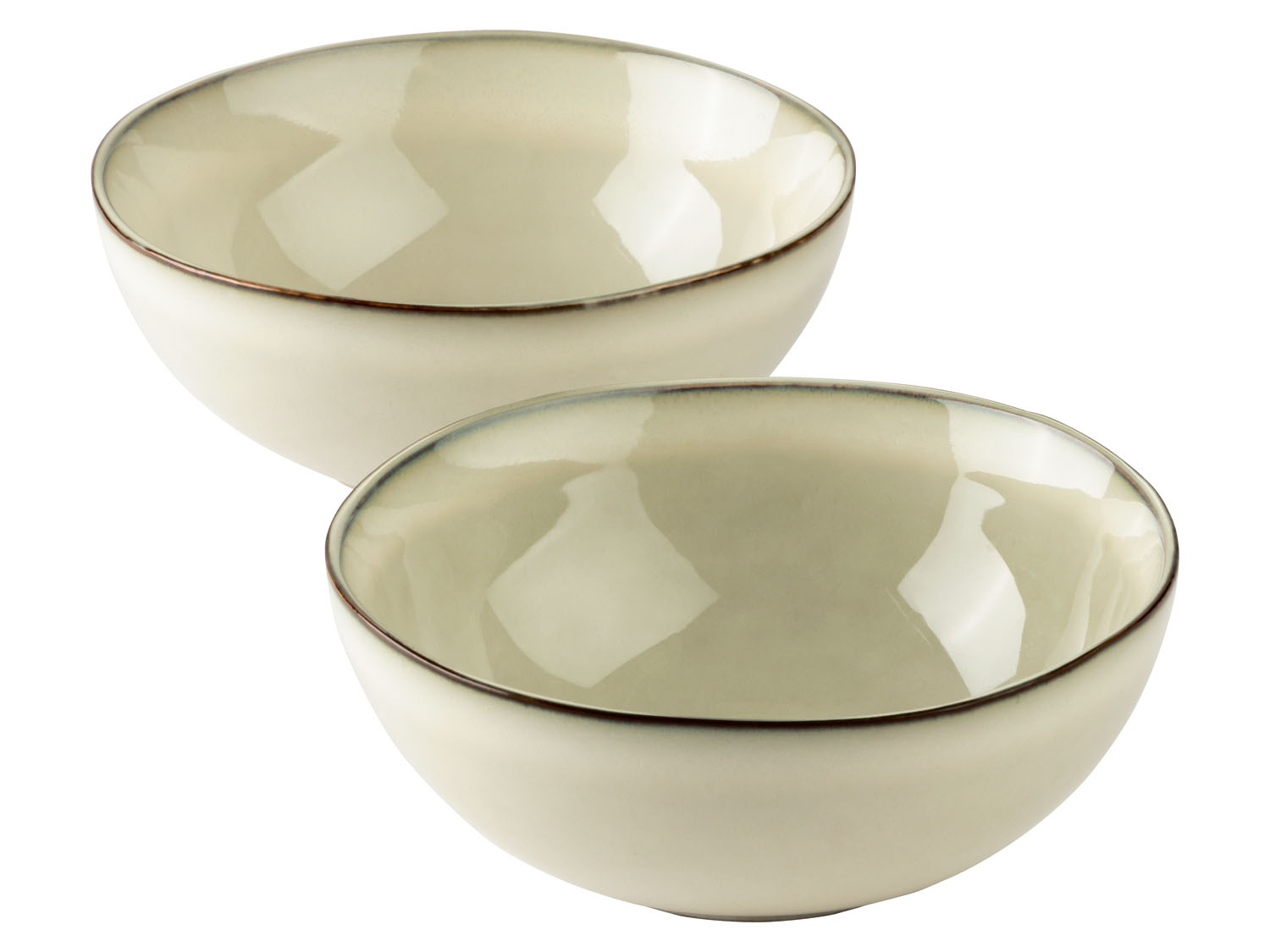 ERNESTO Serviesset, 2-delig (Kommen, beige) (4055333053588)