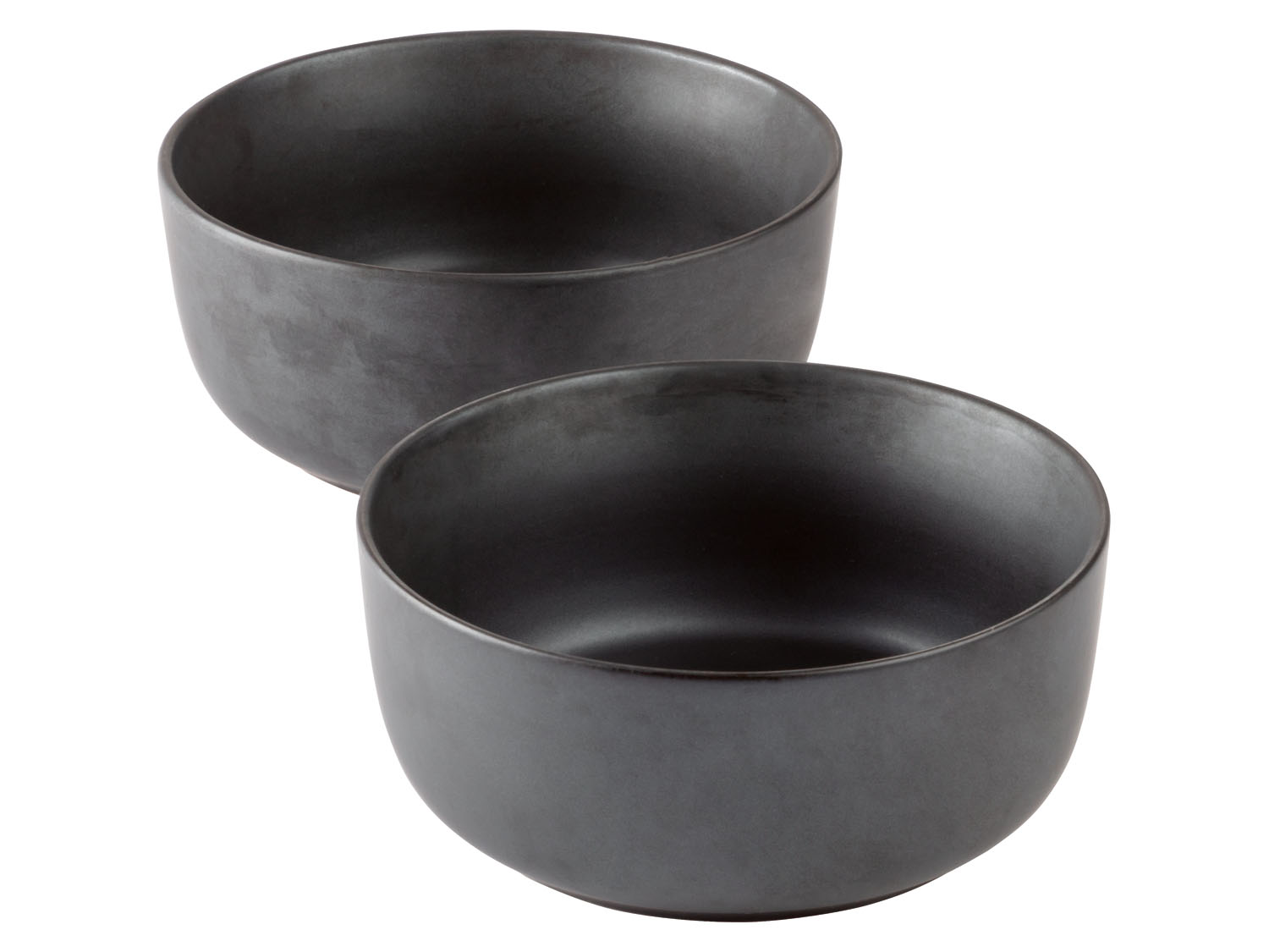 ERNESTO Serviesset, 2-delig (Kommen, zwart) (4055333053571)