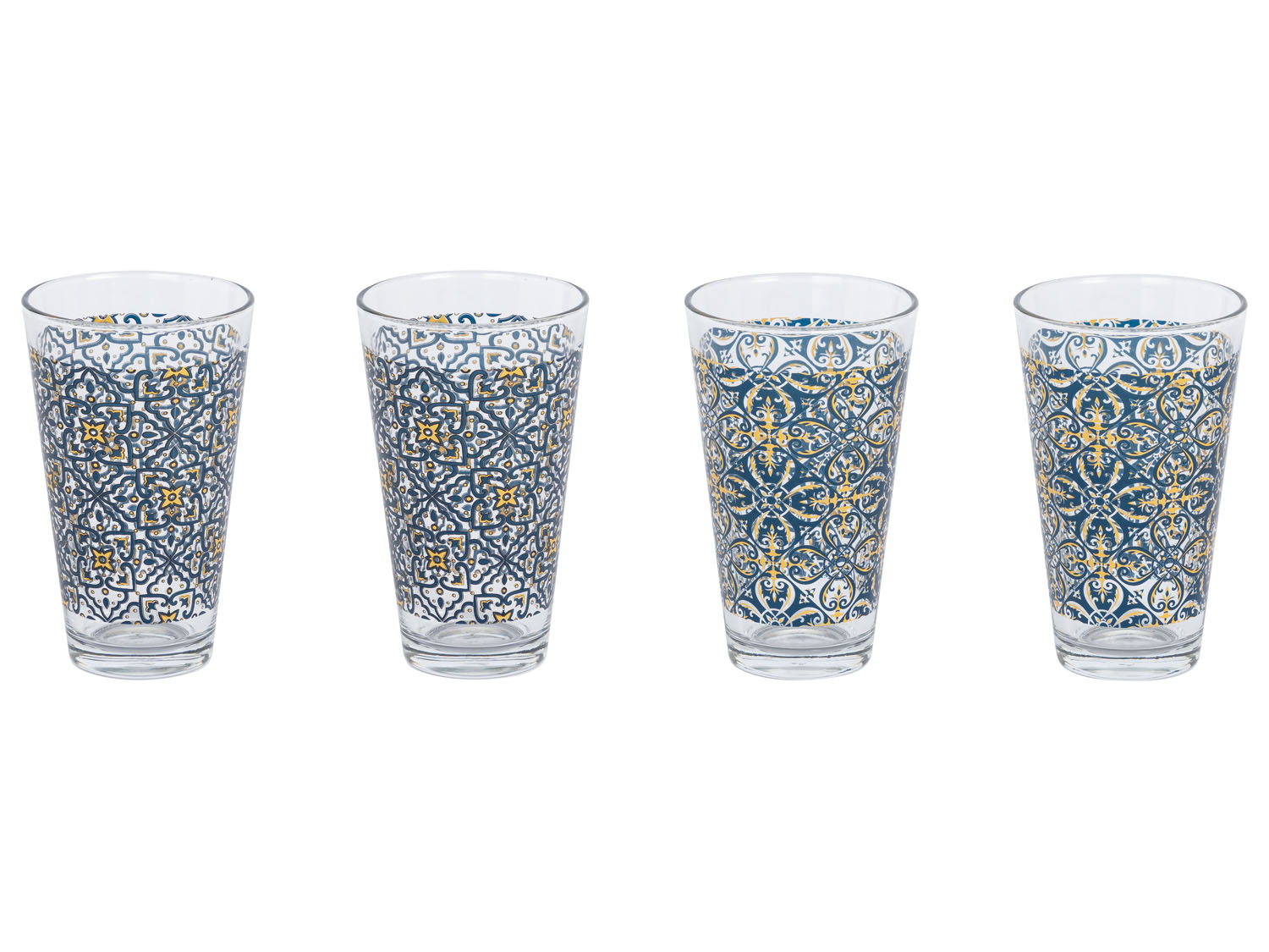 ERNESTO Set glazen, stapelbaar, 4 stuks (Ornamentdecor) (4054599076089)
