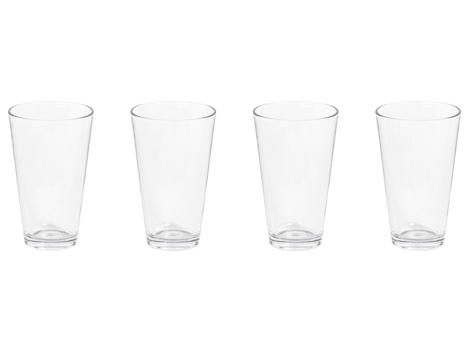 ERNESTO Set glazen, stapelbaar, 4 stuks (Transparant) (4054599076102)