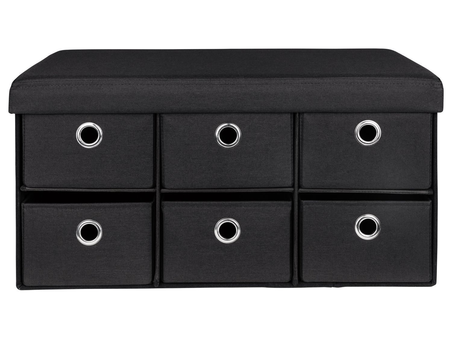 LIVARNO LIVING Zitbank met opbergruimte 60 L (Antraciet) (4056232871822)