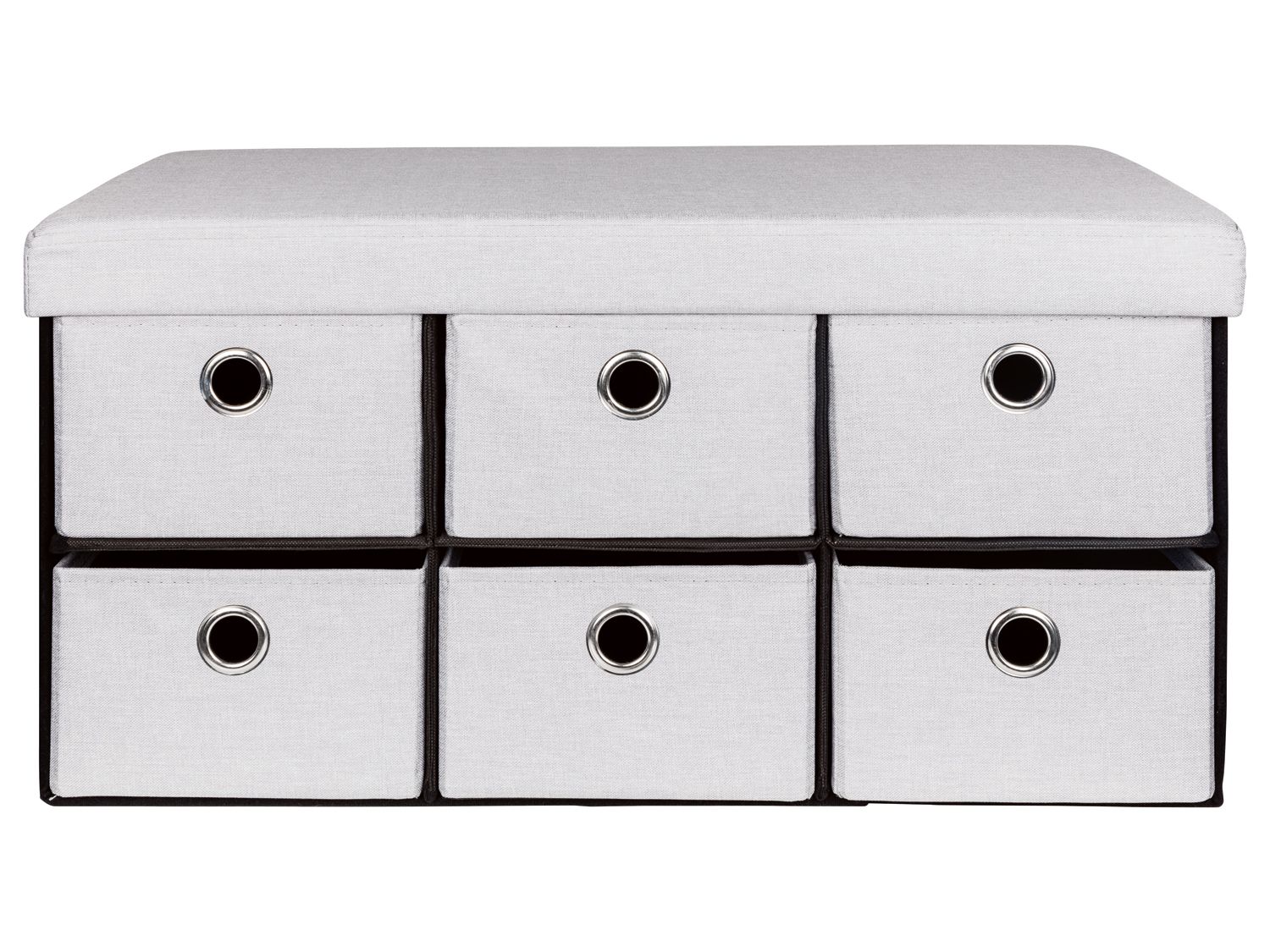 LIVARNO LIVING Zitbank met opbergruimte 60 L (Lichtgrijs) (4056232871846)