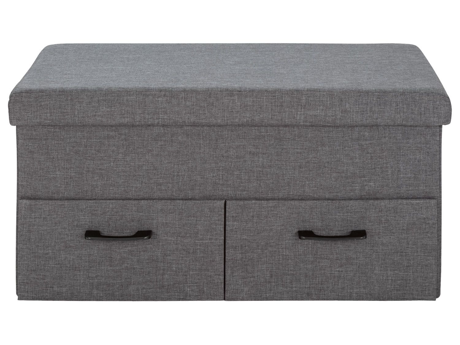 LIVARNO LIVING Zitblok met opbergruimte, 78 x 40 x 40 cm (Grijs) (4056233689815)