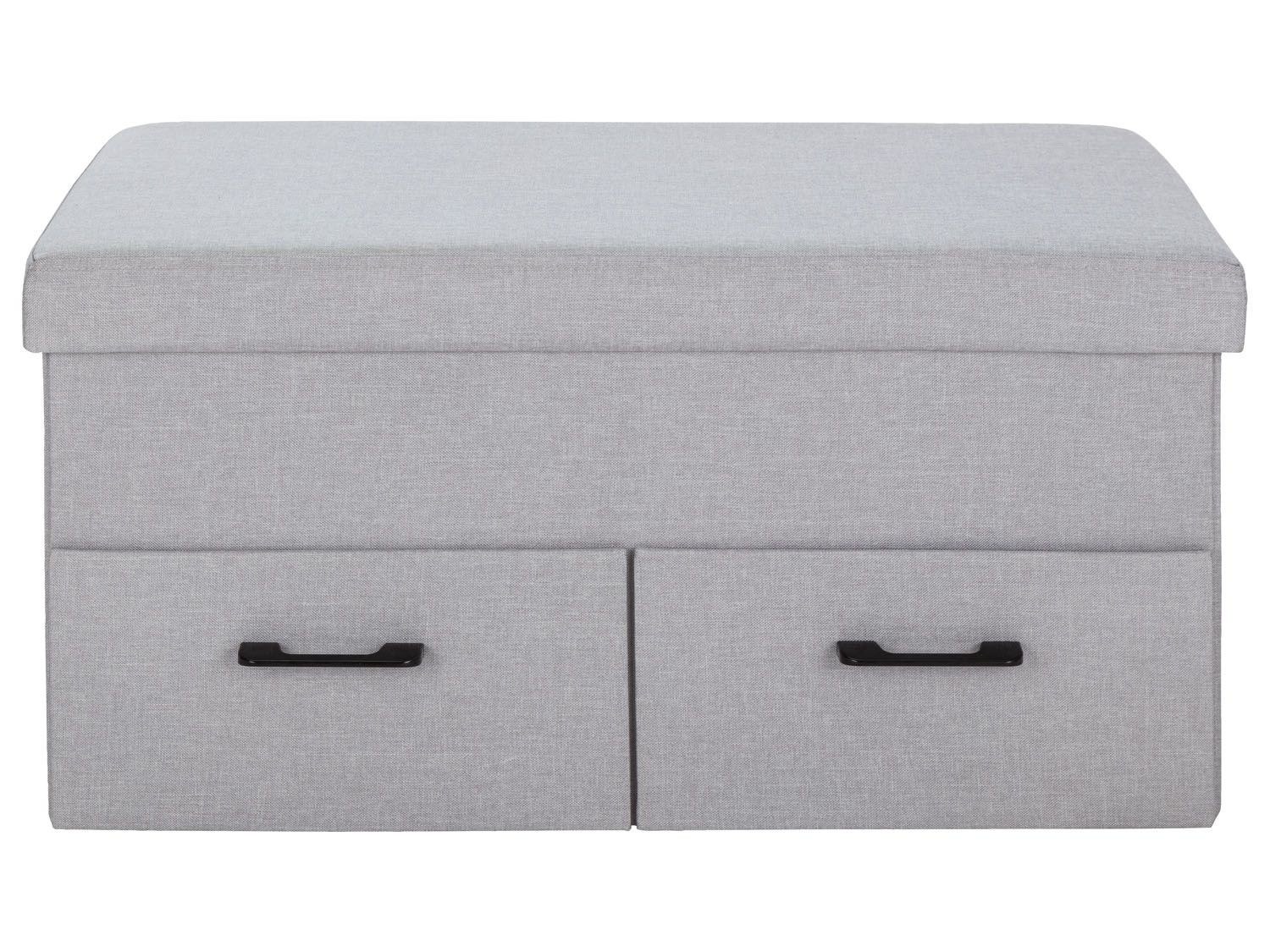 LIVARNO LIVING Zitblok met opbergruimte, 78 x 40 x 40 cm (Lichtgrijs) (4056233689822)